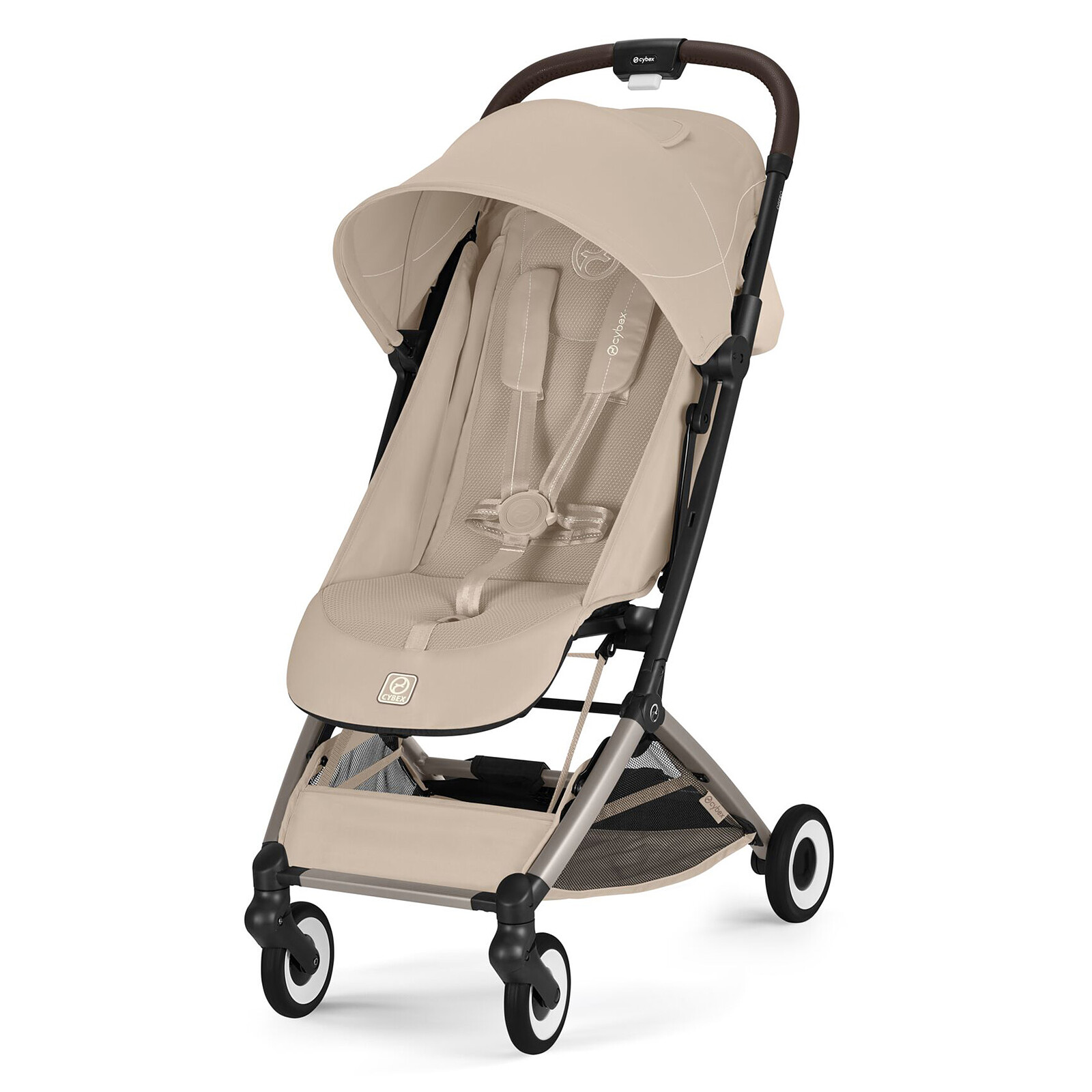 Poussette de Voyage Ultra-compacte Orfeo 2026 Châssis Taupe - Almond Beige Cybex