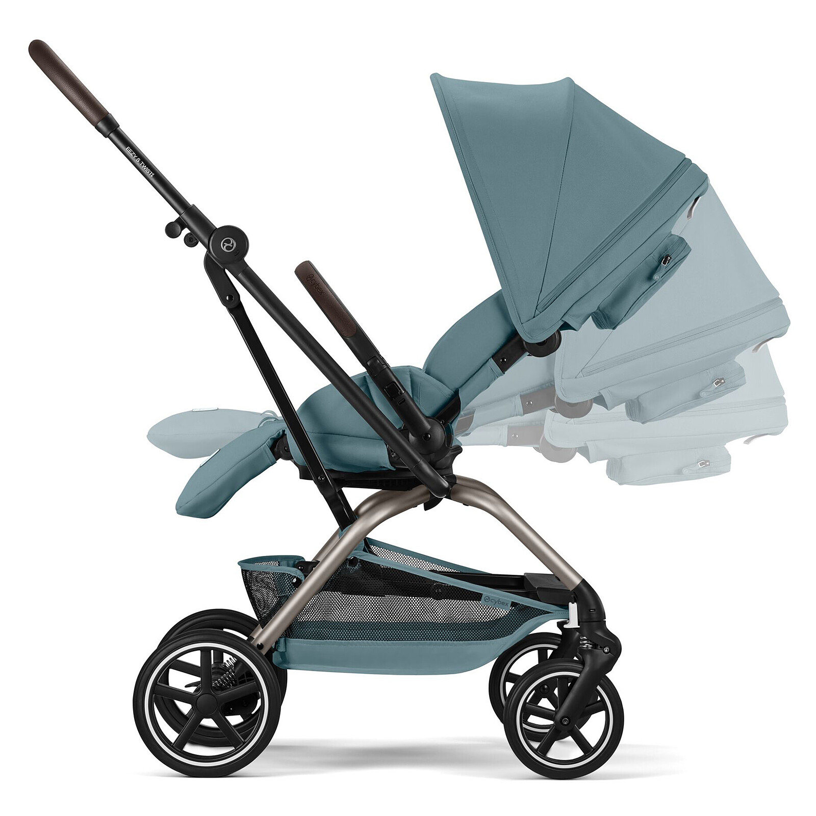 Avis Poussette Compacte Eezy S Twist+2 2026 Châssis Taupe - Stormy Blue