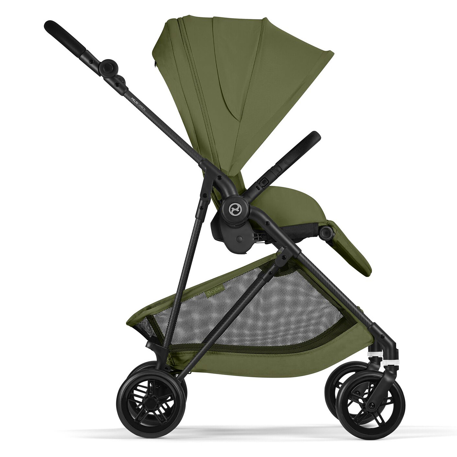 Avis Poussette Citadine Melio 2026 Châssis Carbon - Moss Green