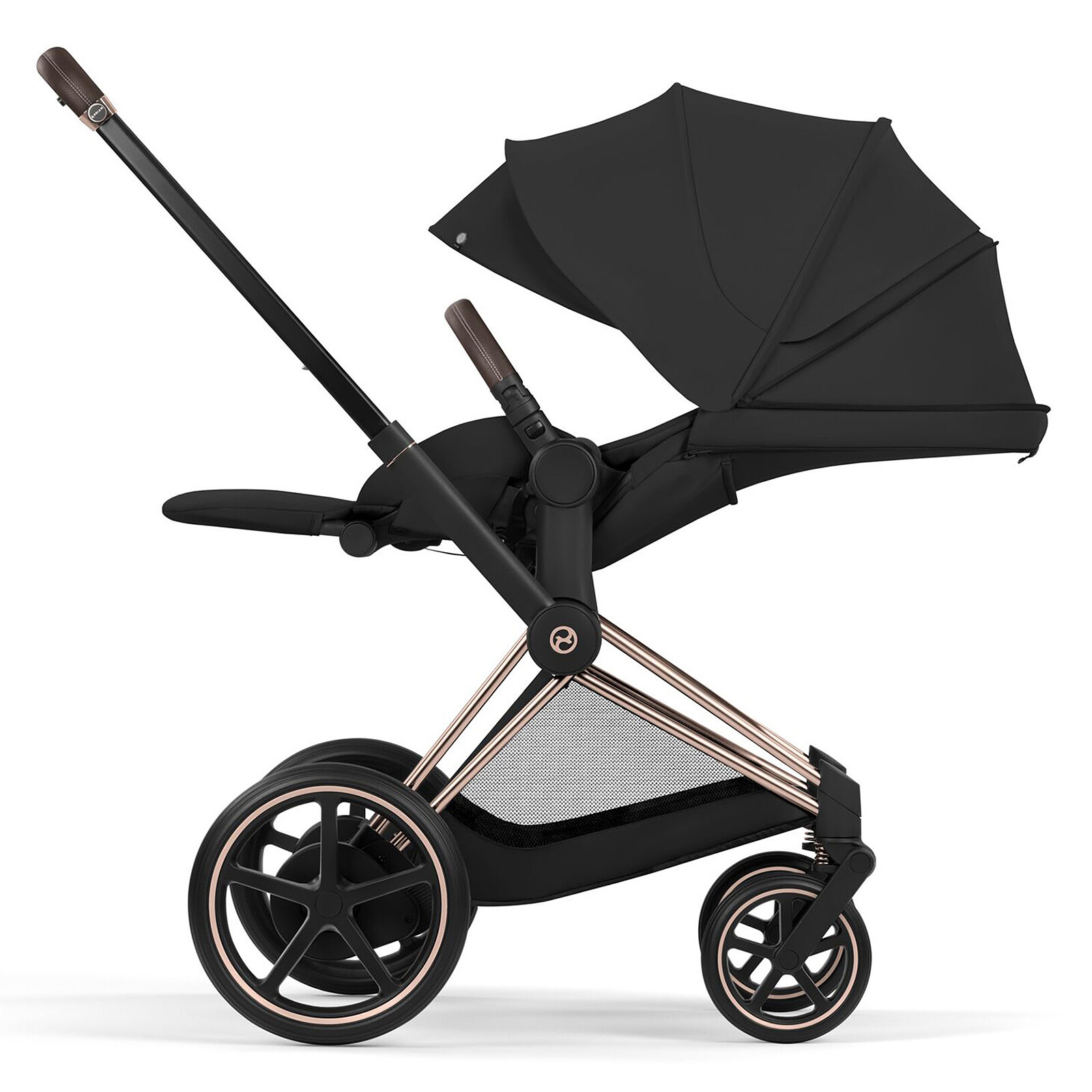 Avis Pack Poussette e-Priam Confort Rosegold + Nacelle - Sepia Black