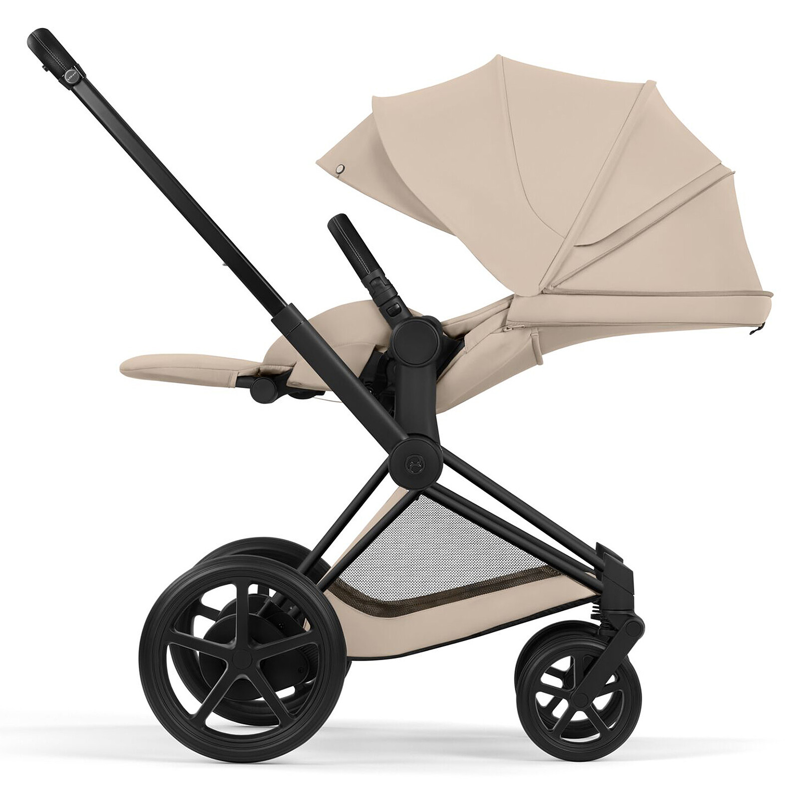 Avis Pack Poussette e-Priam Confort Matt Black + Nacelle - Cozy Beige