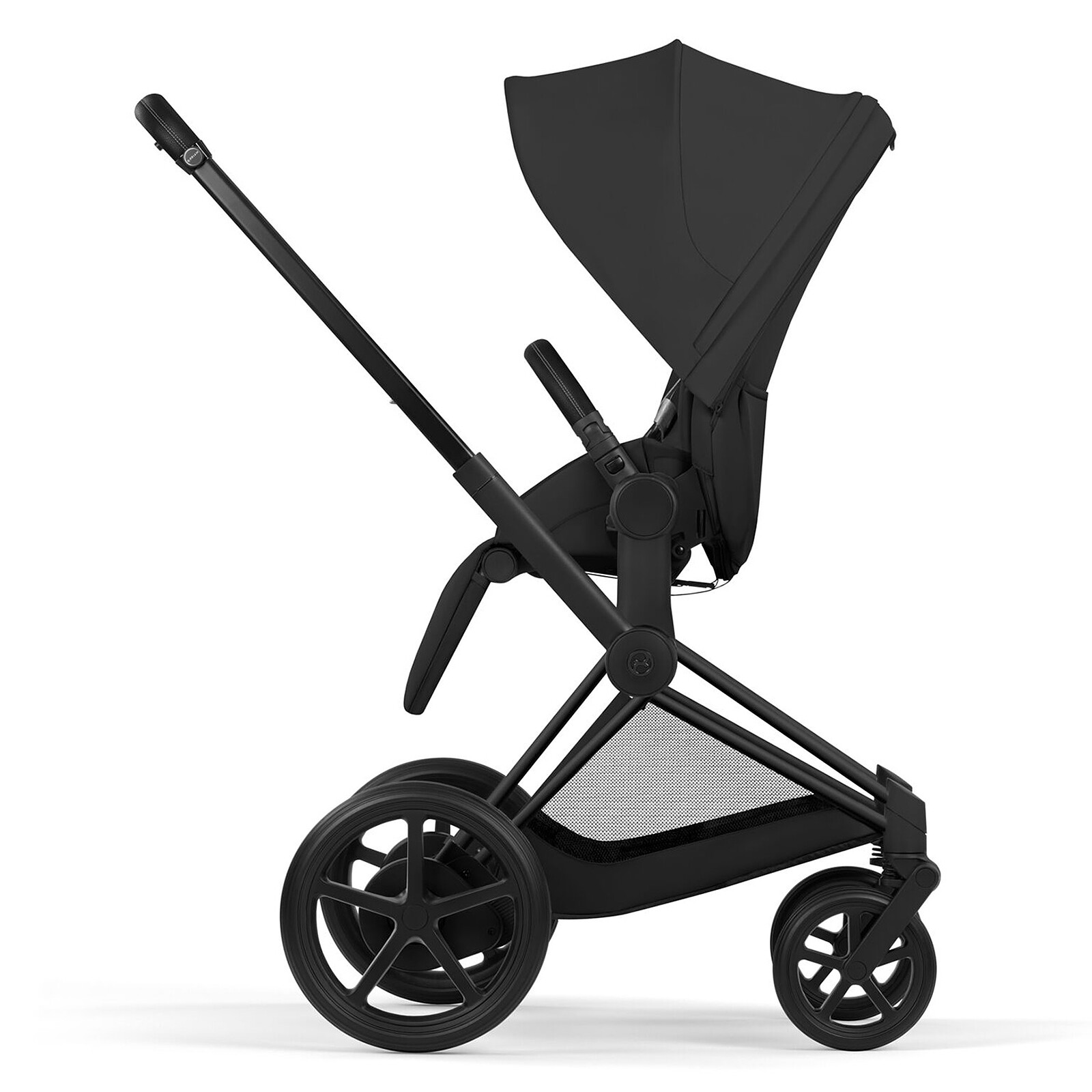 Achat Pack Poussette e-Priam Confort Matt Black + Nacelle - Sepia Black