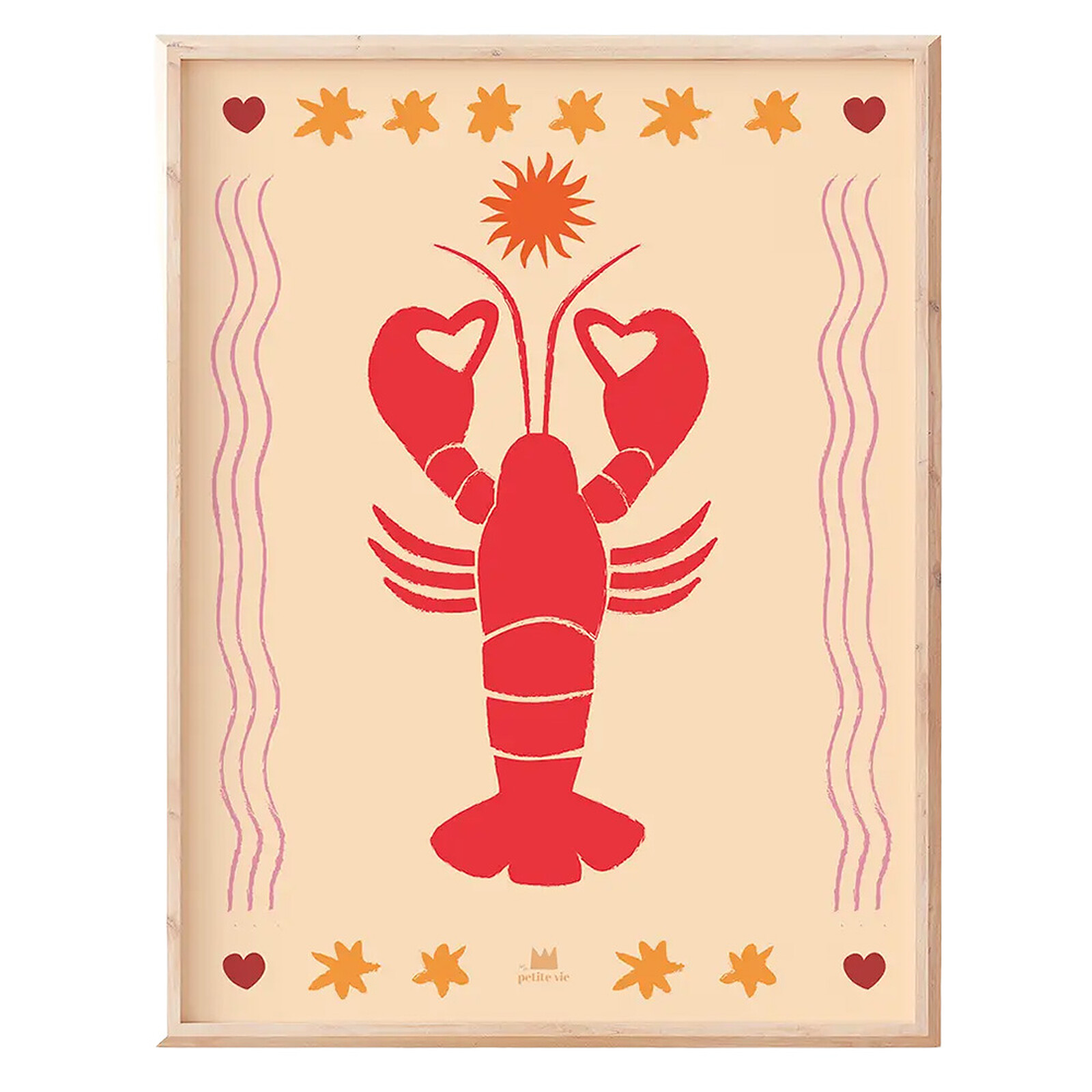 Affiche Le Homard - 40 x 30 cm Ma petite vie