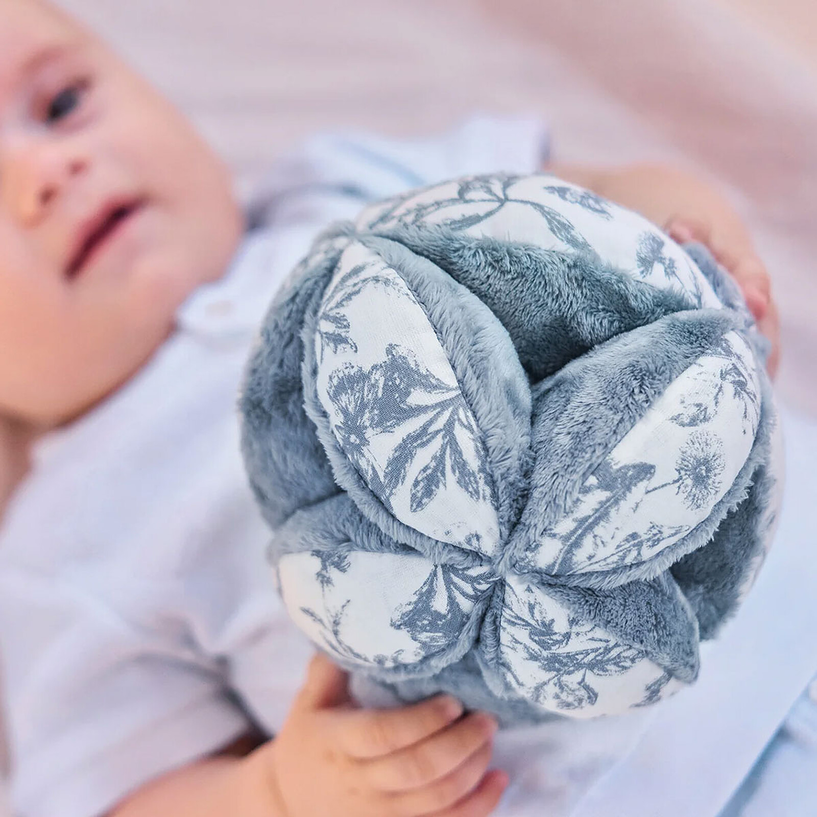 Avis Balle Sensorielle - Toile de Jouy Bleu