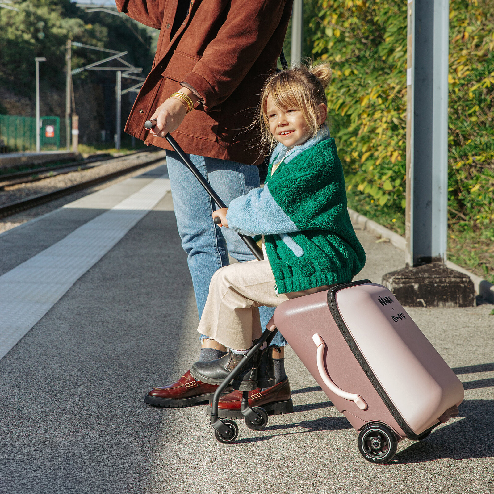 Avis Valise avec Assise de Voyage Luggage Eazy - Guimauve Sorbet