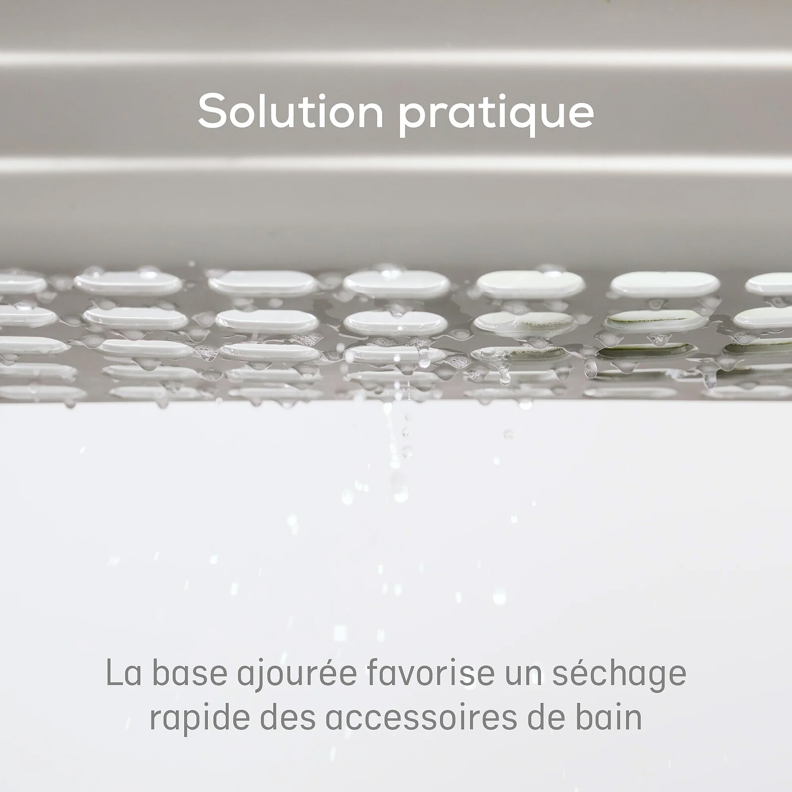Achat Plateau de Bain avec Panier Extensible - Blanc