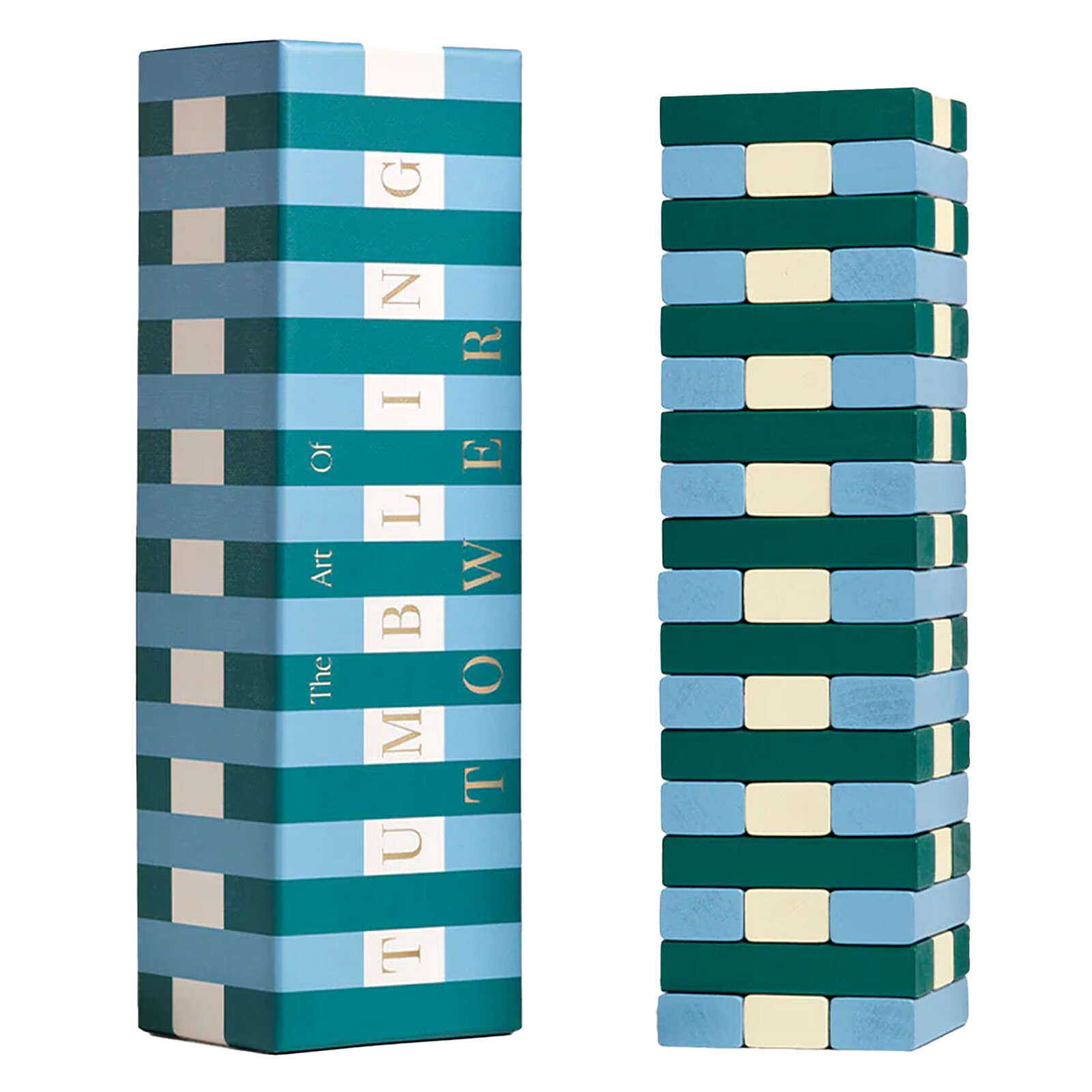 Jeu Tour Chancelante Vert / Bleu - Play  Printworks