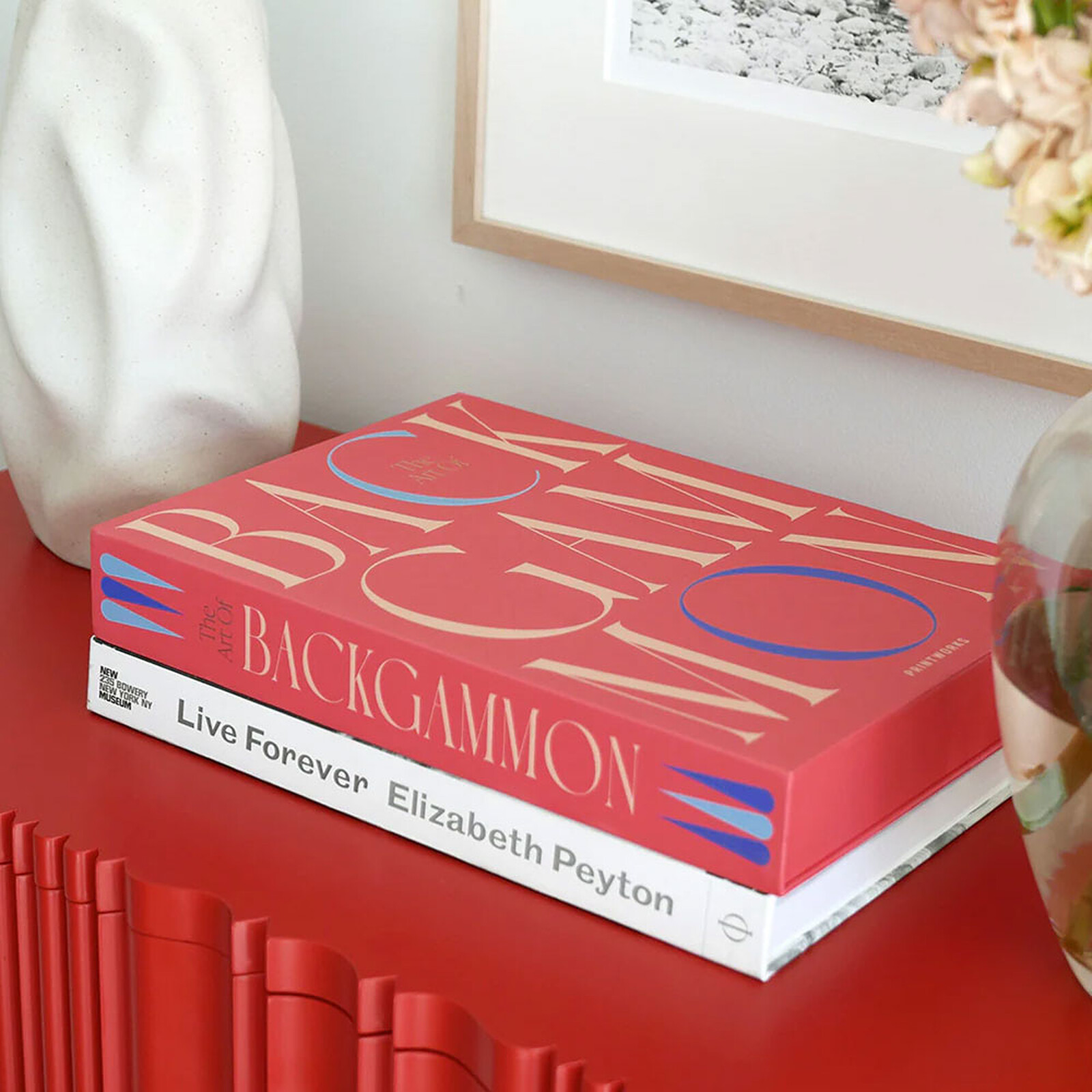 Jeu de Plateau Art of Backgammon Rouge - Classic pas cher