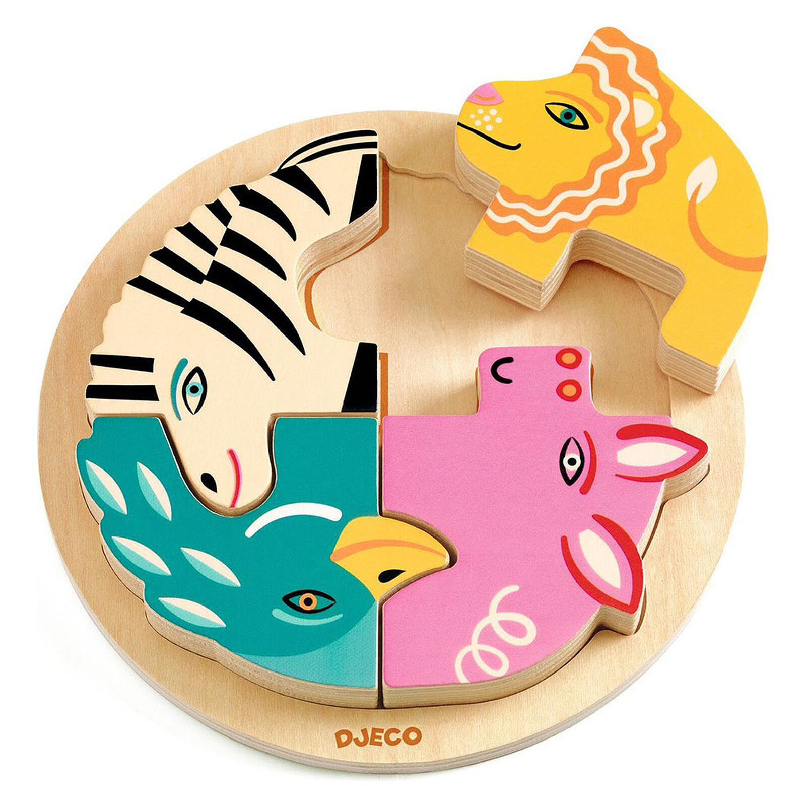 Puzzle Relief - Rondo Leo Djeco