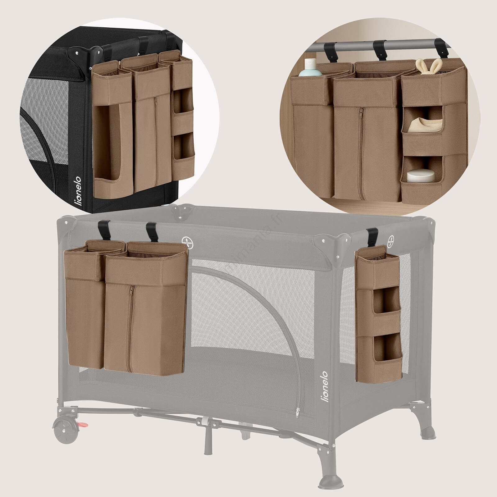 Organisateur pour Lit Bébé ou Table à Langer - Medium Lionelo
