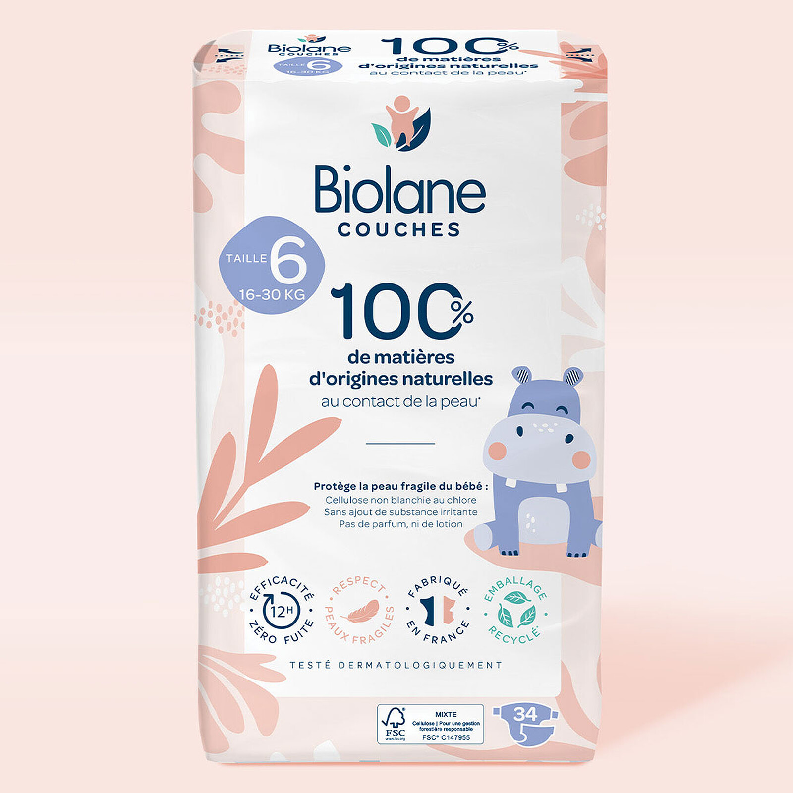 Lot de 34 Couches Jumbo - T6 Biolane