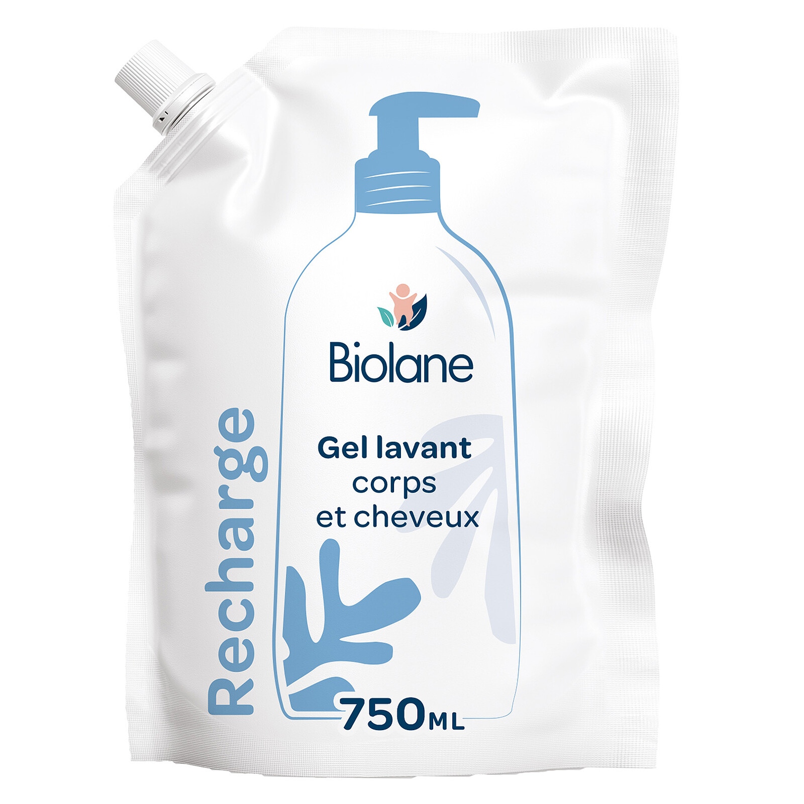 Eco-recharge Gel Lavant Corps et Cheveux 2-en-1 - 750 ml Biolane