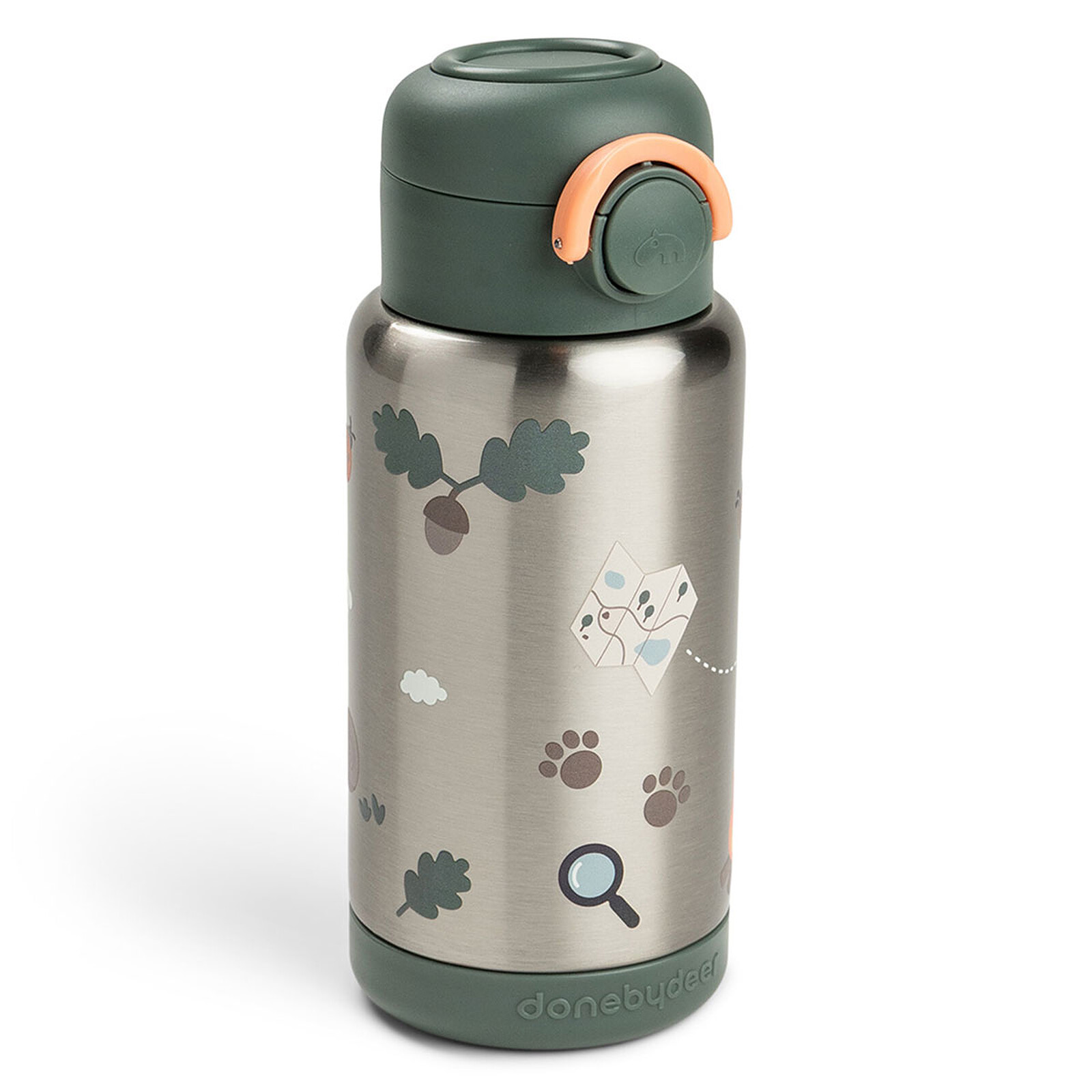 Gourde Isotherme Tiny Trails Vert - 340 ml  Done by Deer