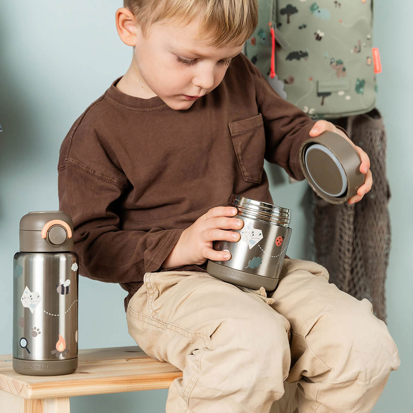 Avis Boîte Repas Isotherme Tiny Trails Sable - 300 ml