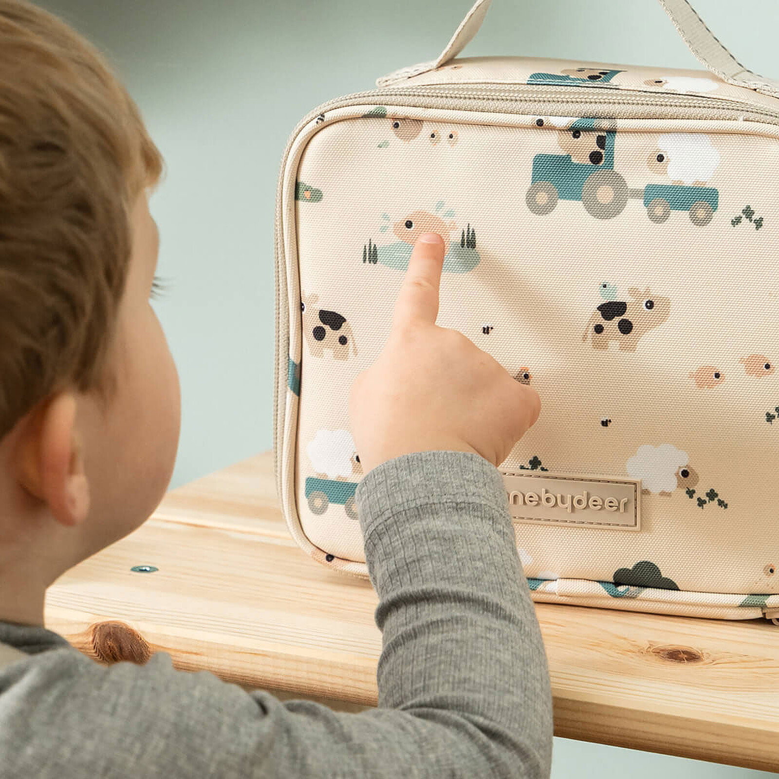 Lunch Bag Isotherme - Tiny Farm Sable pas cher