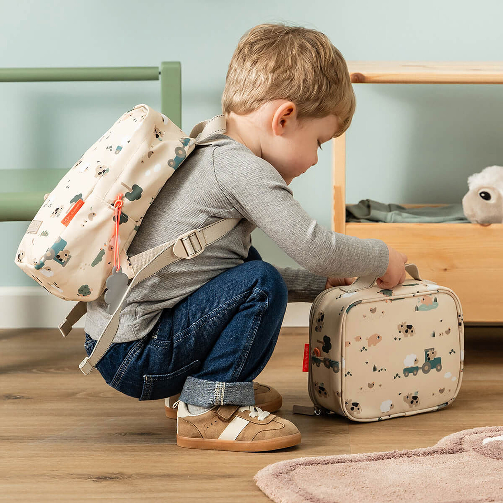 Avis Lunch Bag Isotherme - Tiny Farm Sable