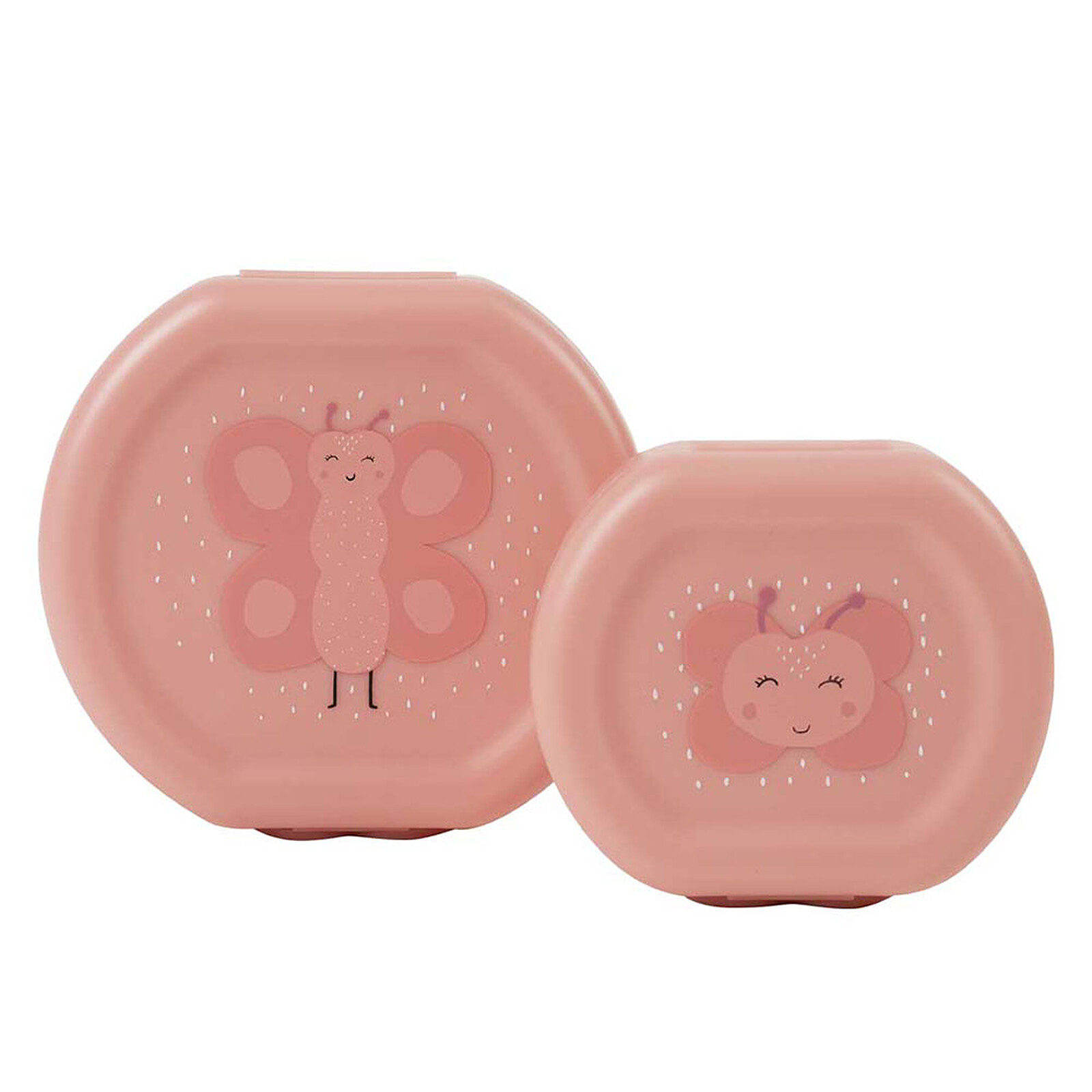 Lot de 2 Boîtes à Goûter à Clip - Mrs. Butterfly Trixie Baby