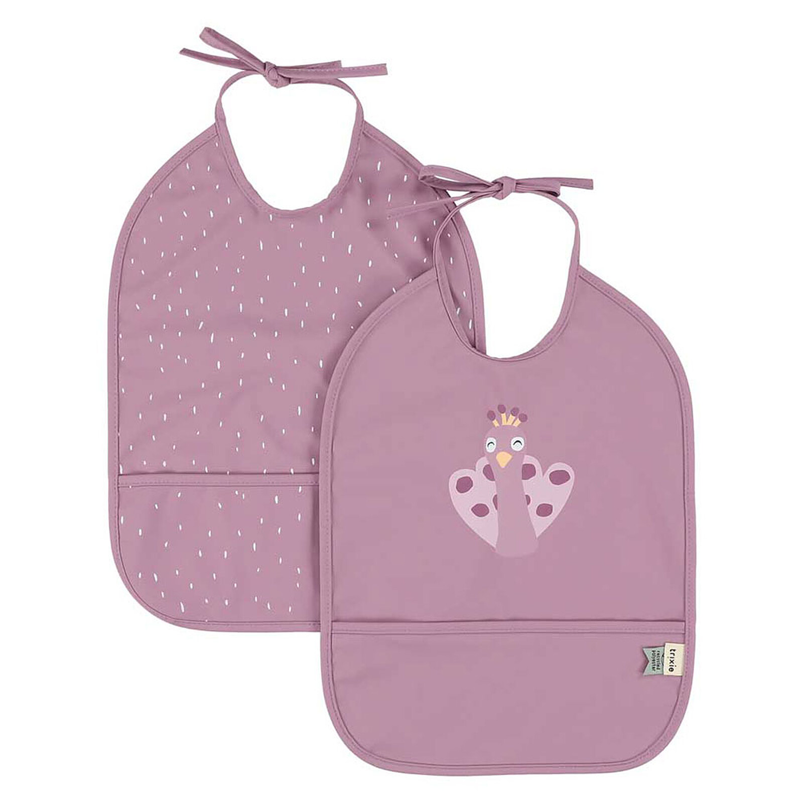 Lot de 2 Bavoirs Imperméables - Mrs. Peacock Trixie Baby
