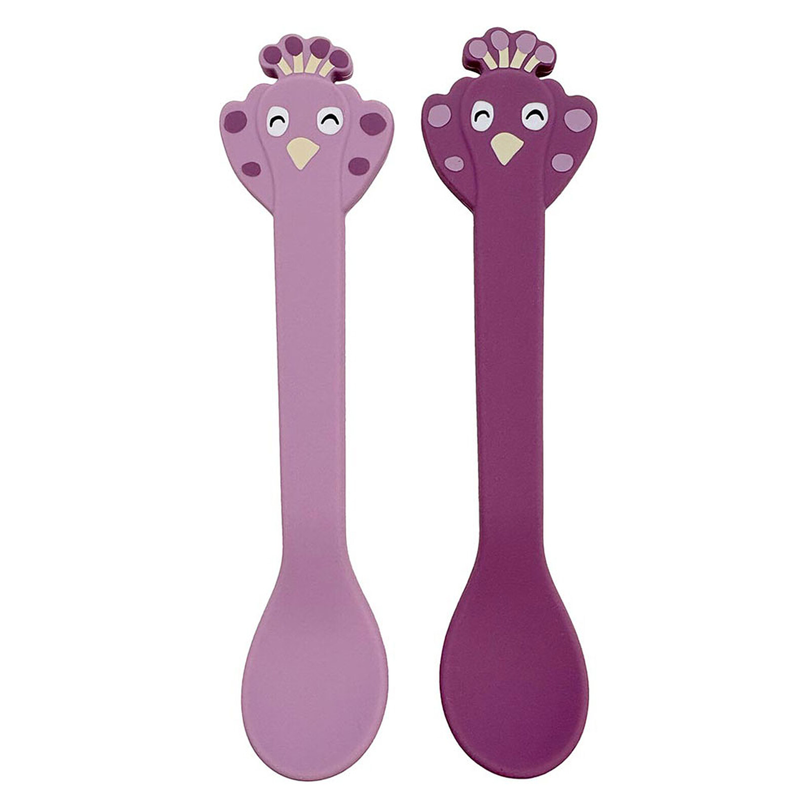 Lot de 2 Cuillères en Silicone - Mrs. Peacock Trixie Baby