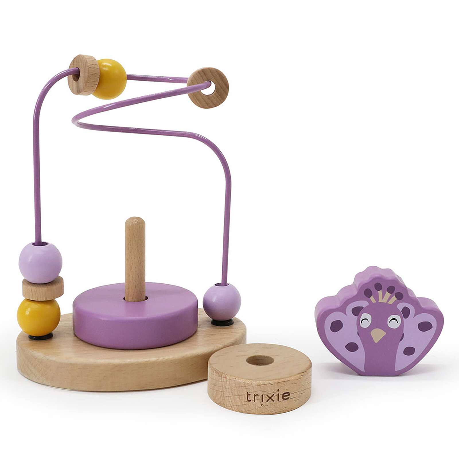 Labyrinthe à Perles en Bois - Mrs. Peacock Trixie Baby