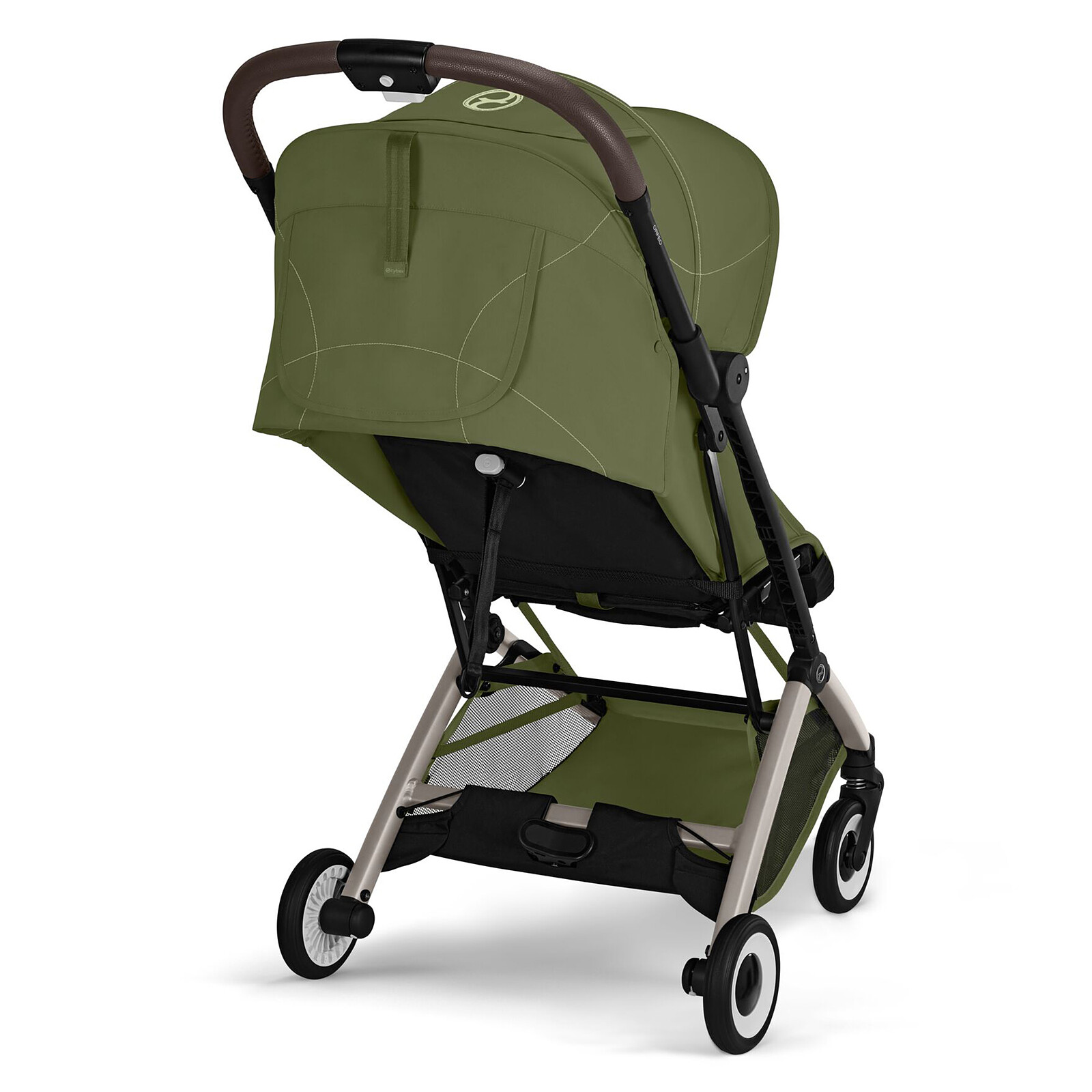 Achat Poussette de Voyage Ultra-compacte Orfeo 2026 Châssis Taupe - Moss Green