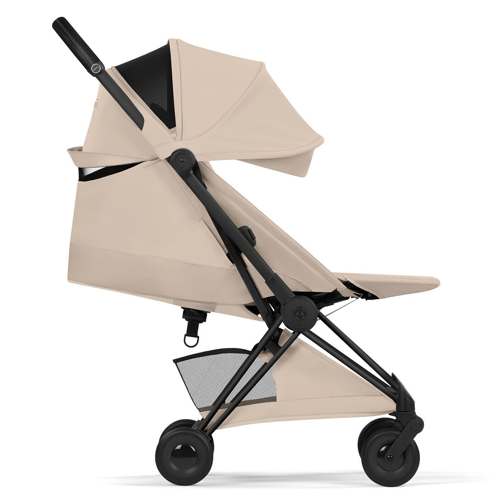 Poussette Ultra-compacte Coyä Style Châssis Matt Black - Cozy Beige Cybex