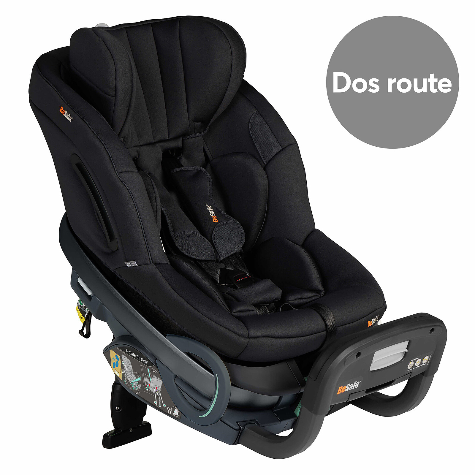 Siège Auto Stretch² i-Size Groupe 0/1/2 - Black Soft Breeze BeSafe