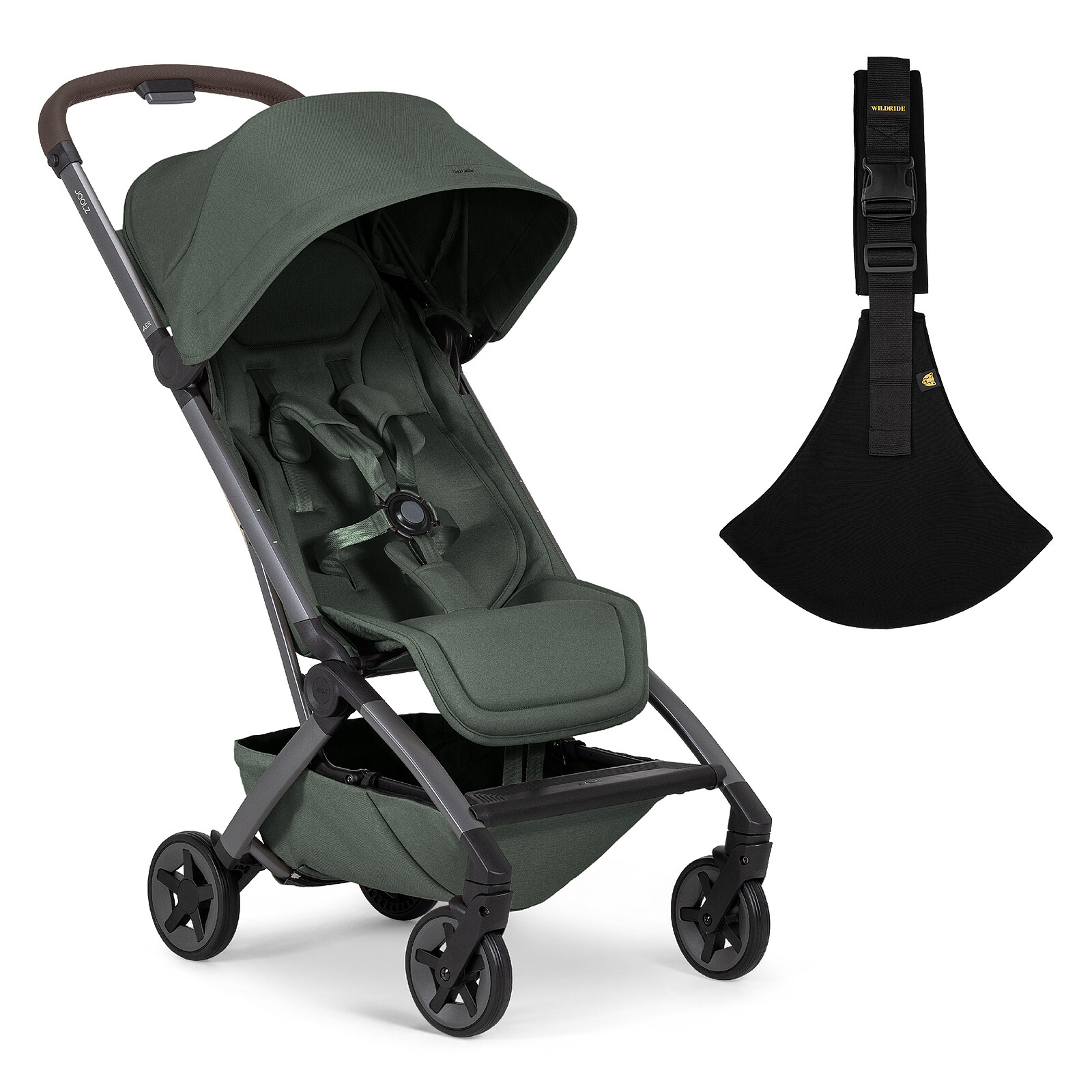 Pack Poussette Aer² et Porte-bébé pour Grand Enfant - Forest Green Joolz