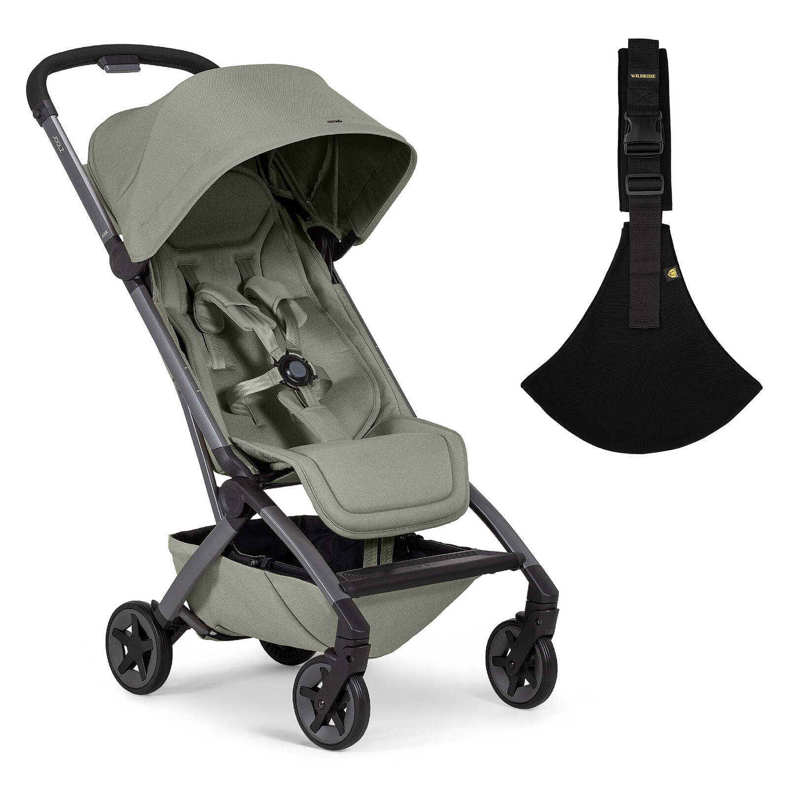 Pack Poussette Aer² et Porte-bébé pour Grand Enfant - Sage Green Joolz