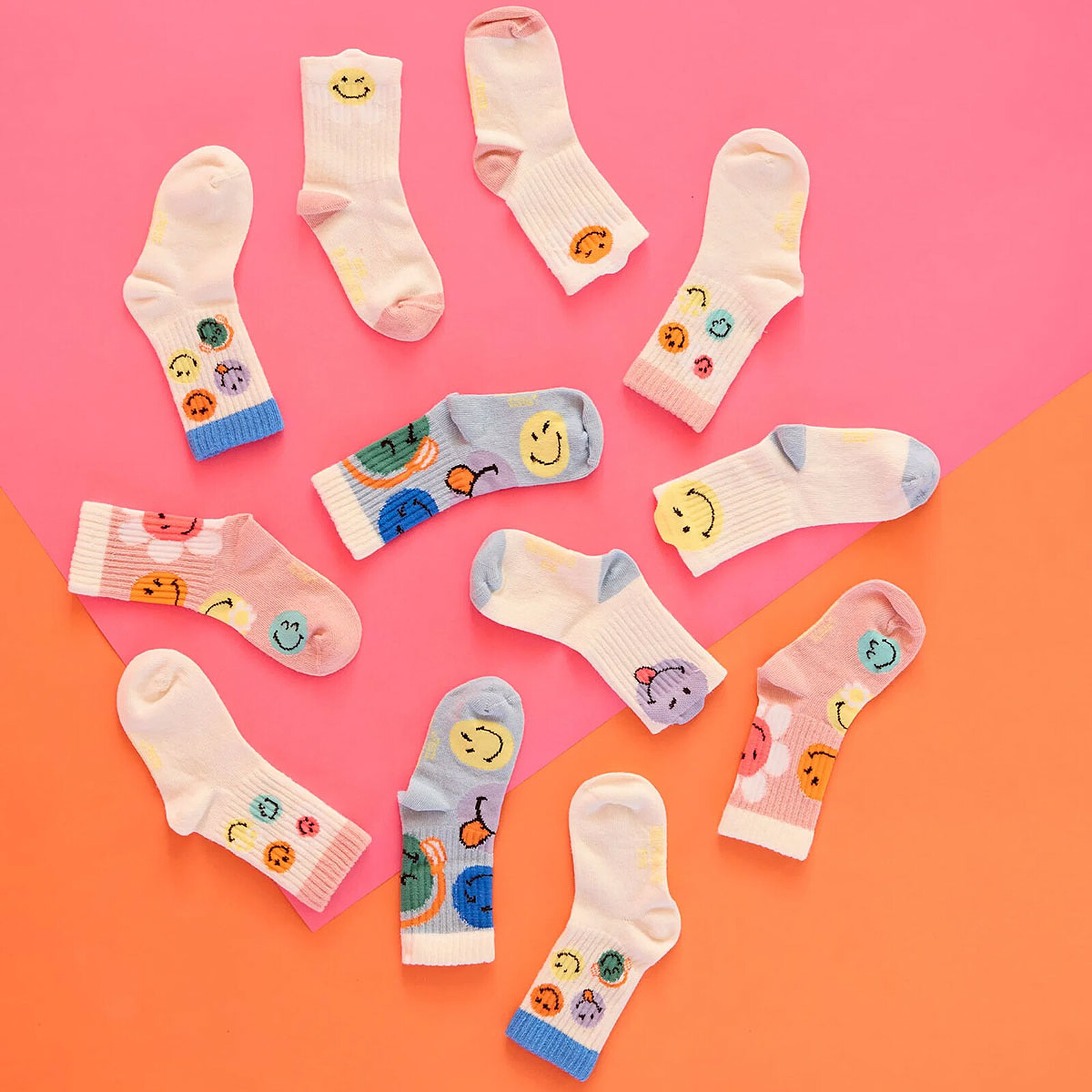 Avis Lot de 3 Paires de Chaussettes SmileyWorld® Dusty Rose - 19/22