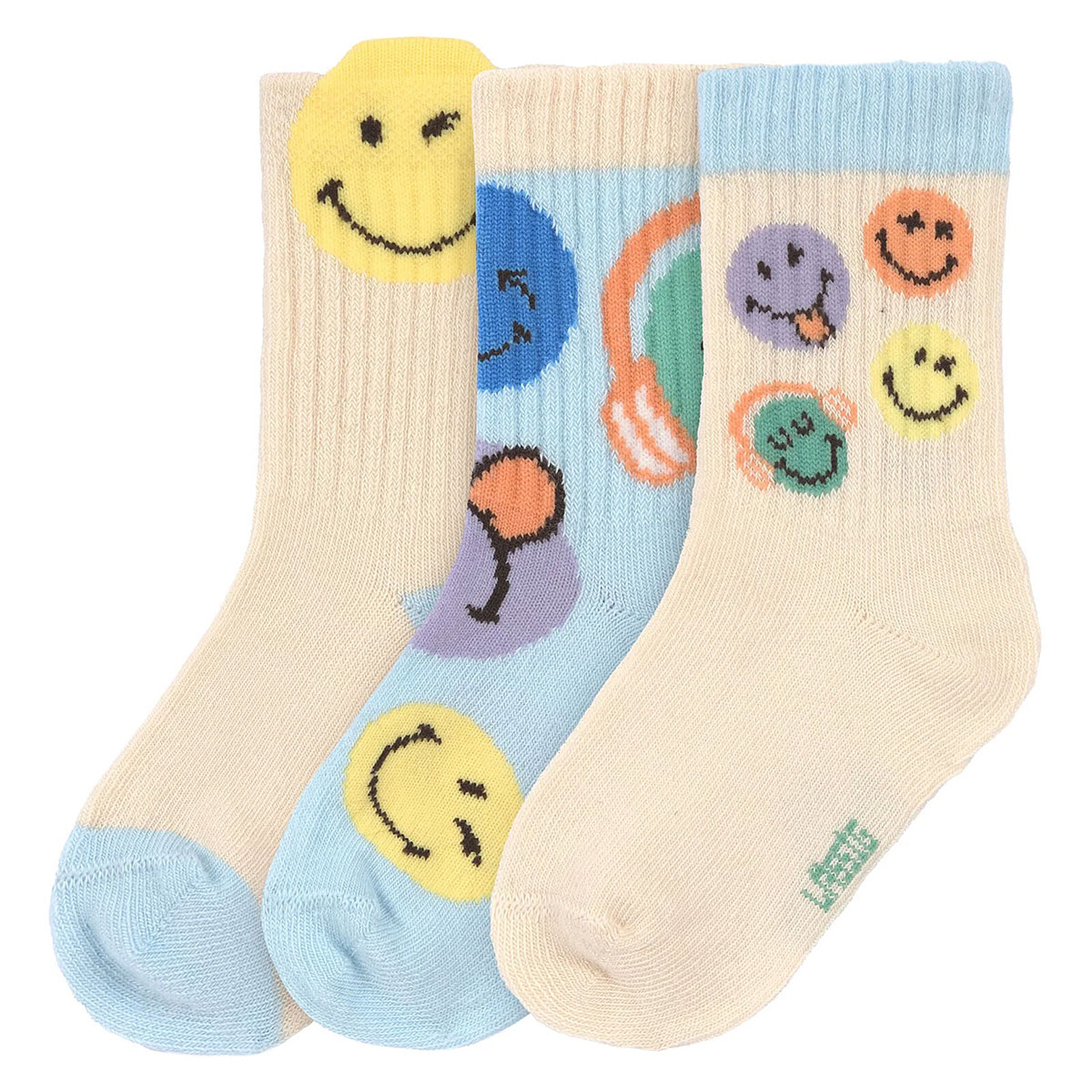 Lot de 3 Paires de Chaussettes SmileyWorld® Bleu - 23/26 LÄSSIG