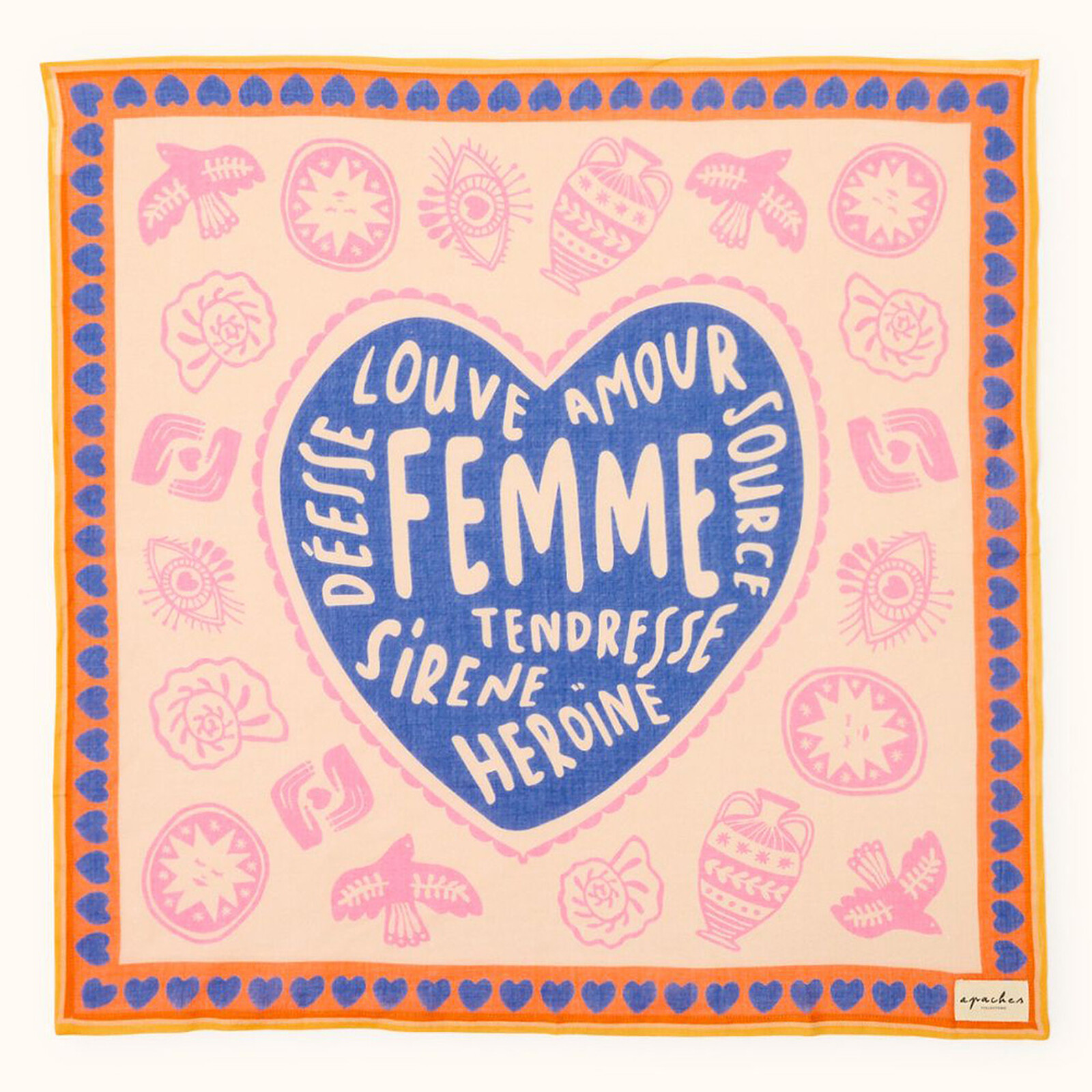 Foulard Mamavida - Mom Bleu Royal Apaches
