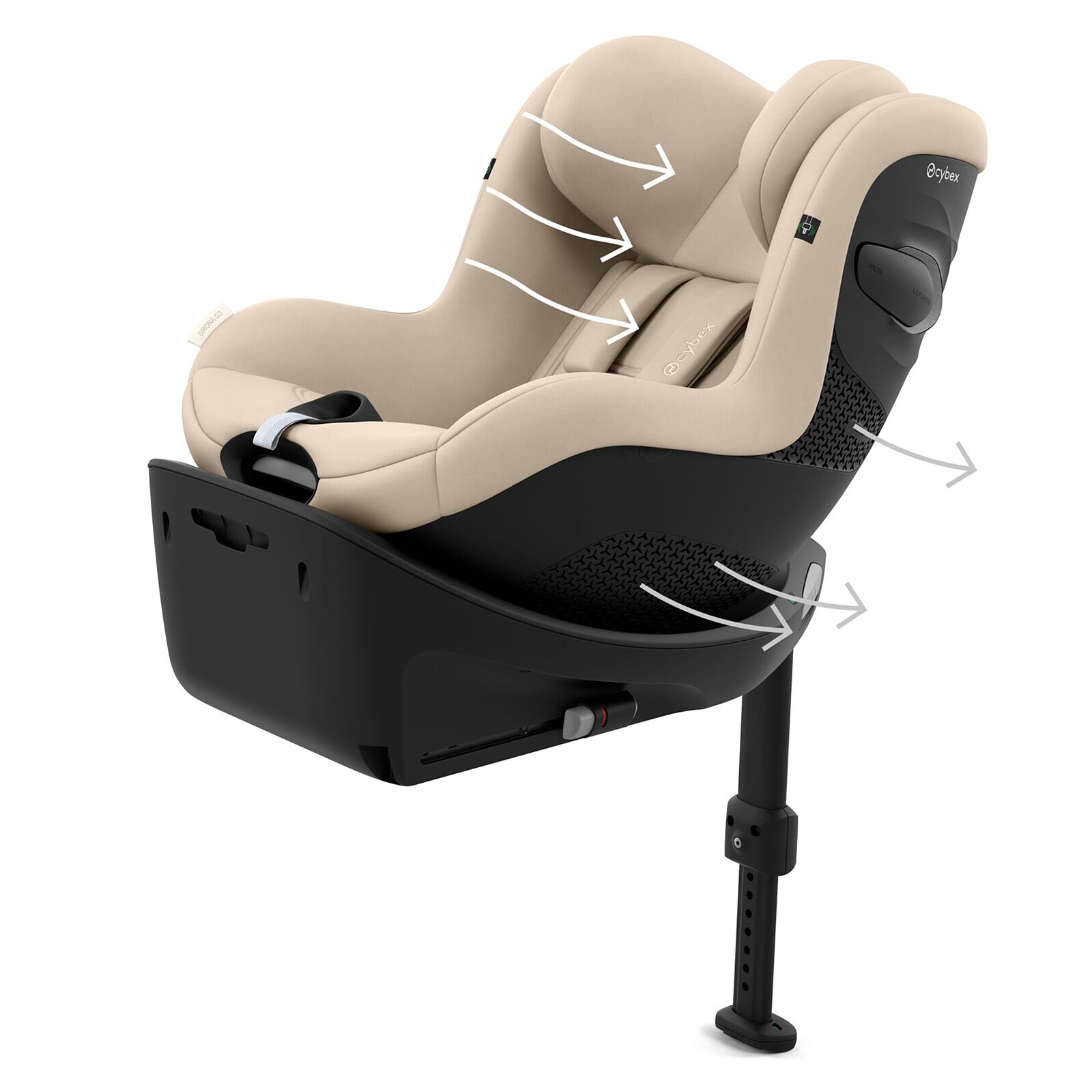 Siège Auto Sirona G3 i-Size Groupe 0+/1 - Almond Beige pas cher