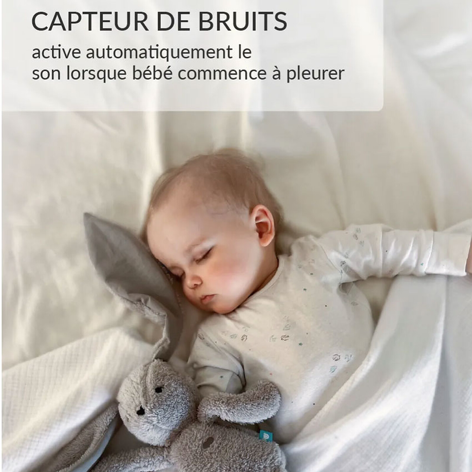 Peluche Veilleuse Lapin - Marron myHummy