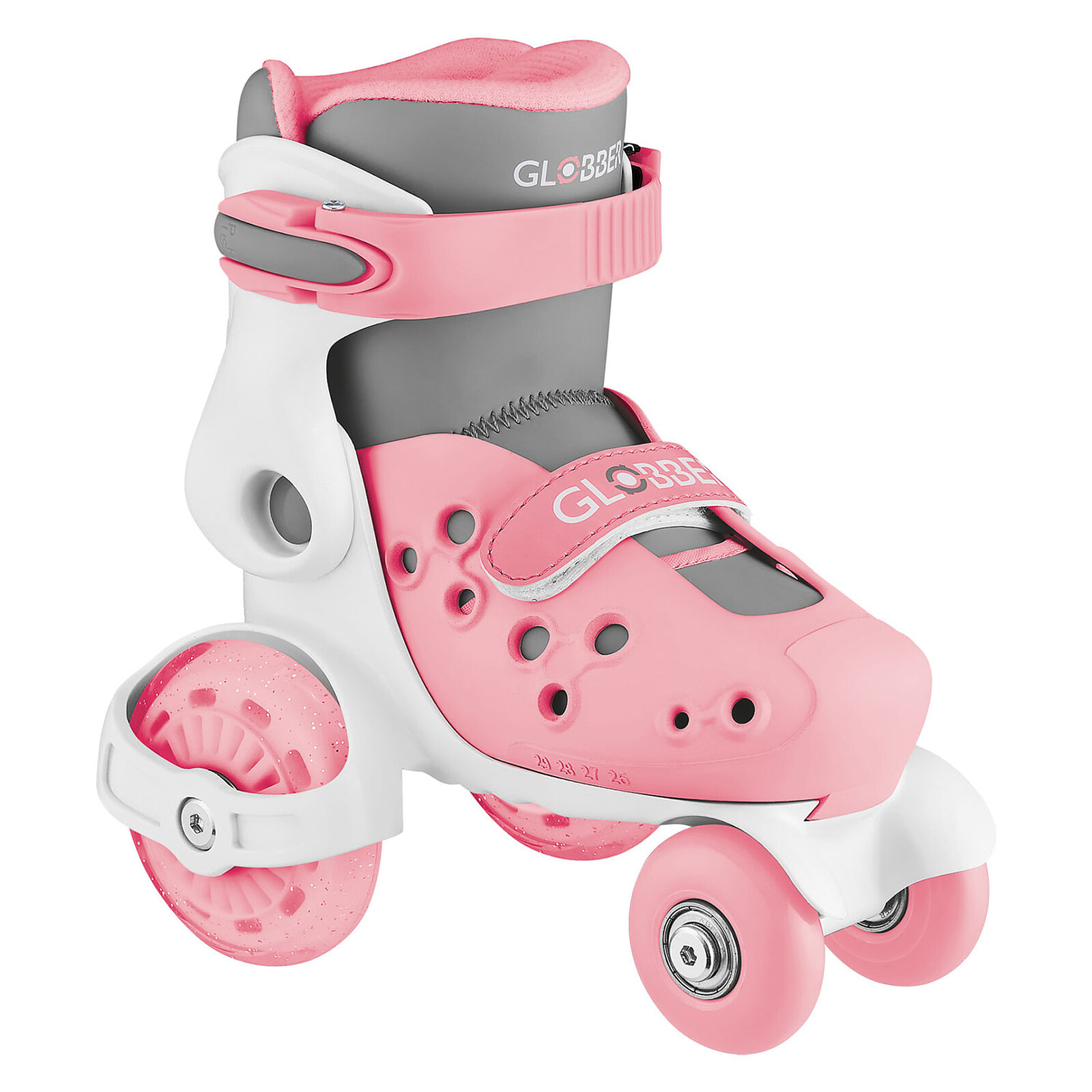 Premiers Rollers Ajustables Rose Pastel - 26/29  Globber