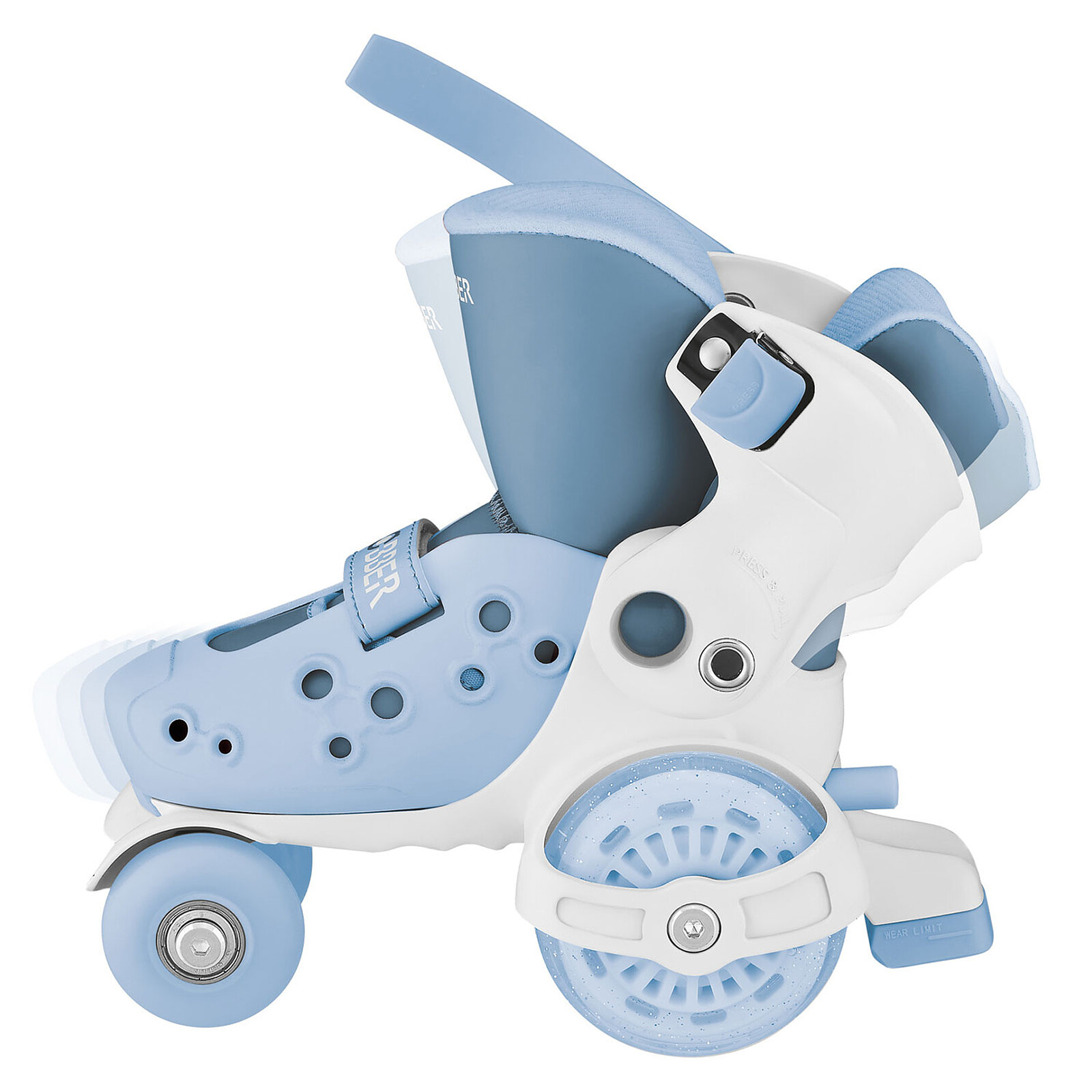 Premiers Rollers Ajustables Bleu Pastel - 26/29  pas cher