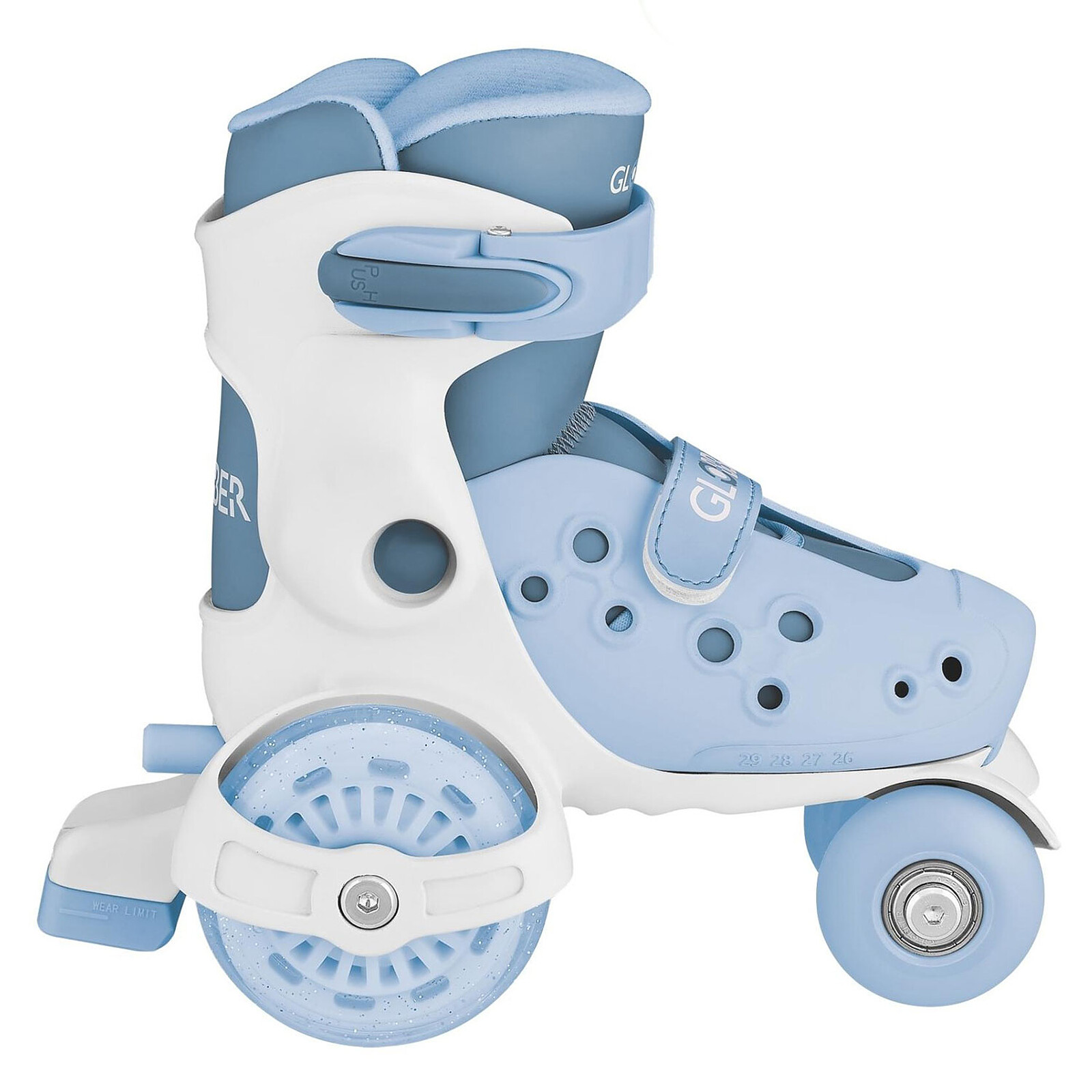 Premiers Rollers Ajustables Bleu Pastel - 26/29  Globber