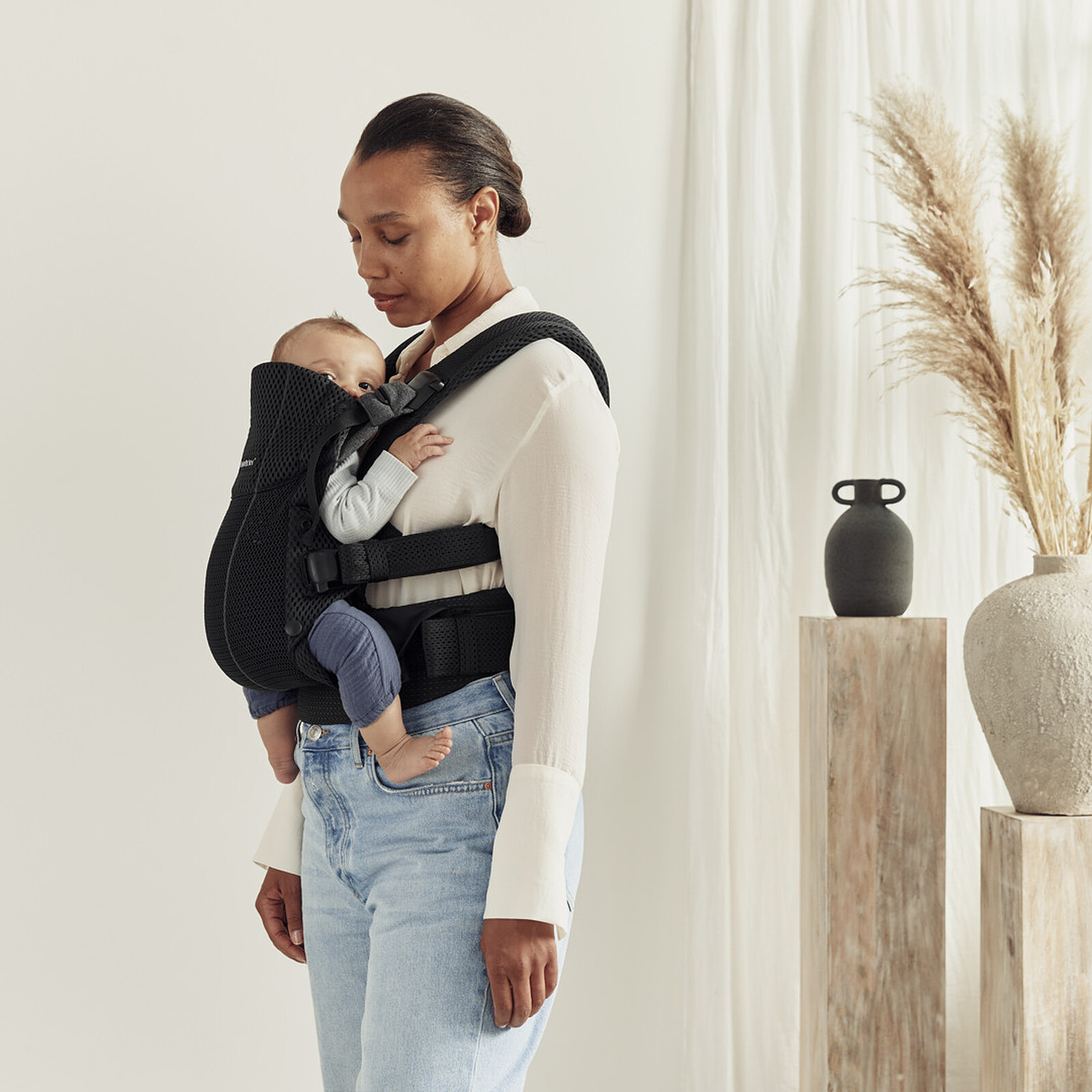 Porte-bébé Harmony 3D Mesh - Noir pas cher