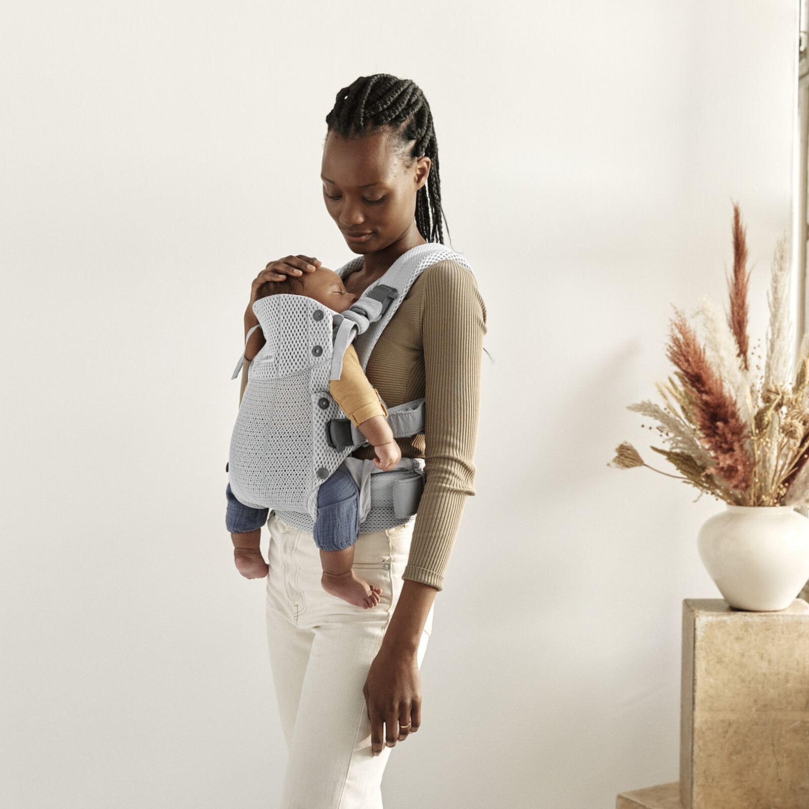 Porte-bébé Harmony 3D Mesh - Argent pas cher