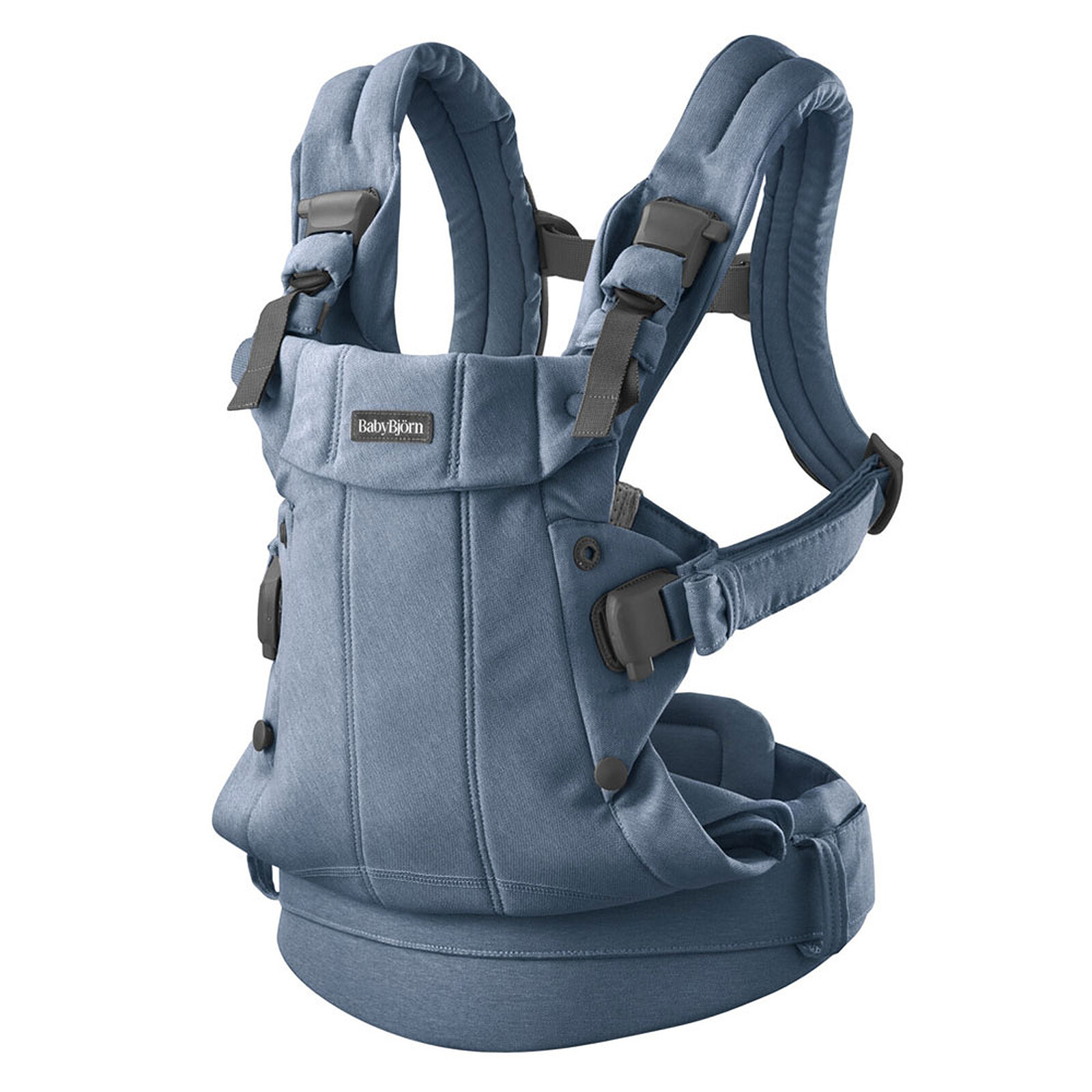 Porte-bébé Harmony Tissé Chiné - Bleu BabyBjörn