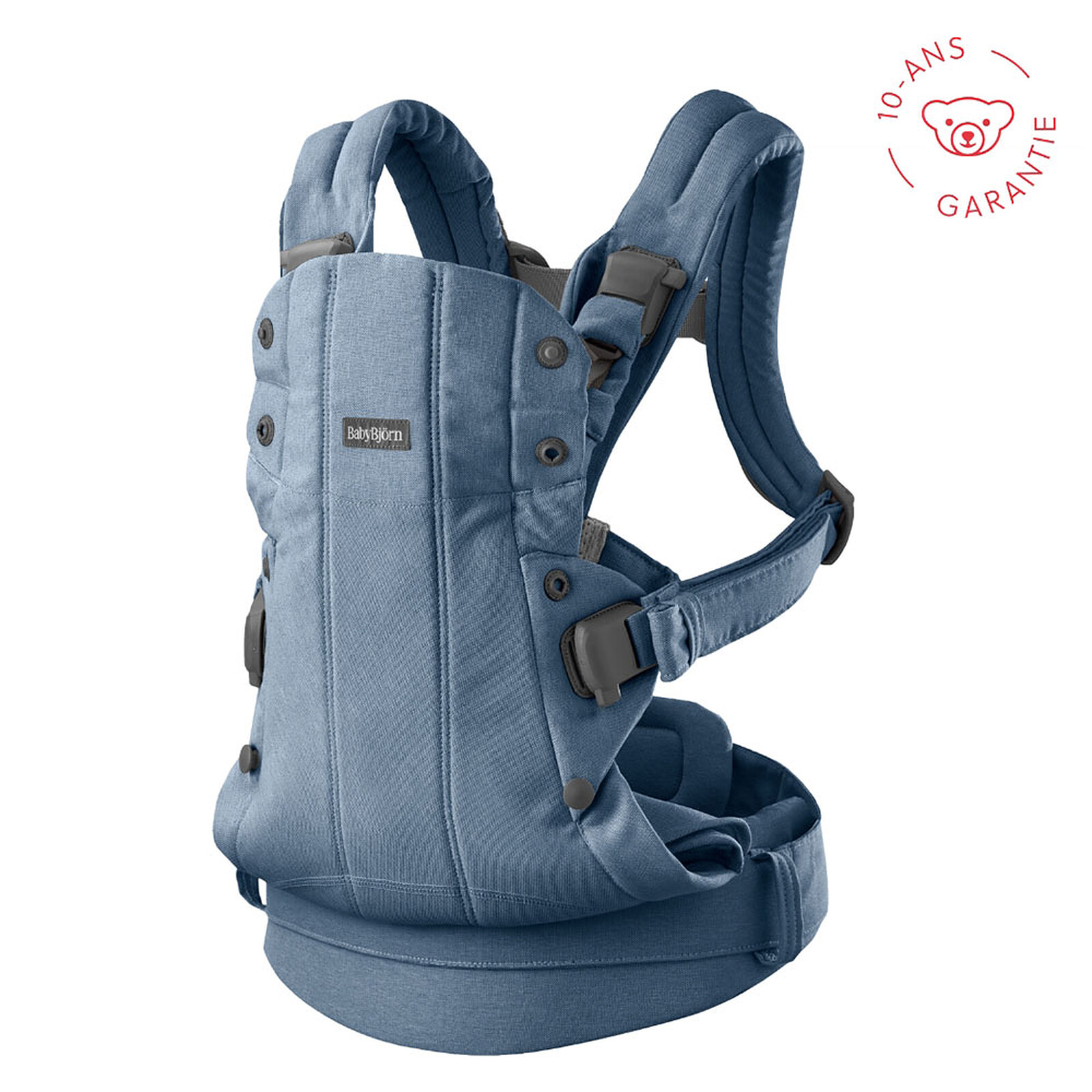 Porte-bébé Harmony Tissé Chiné - Bleu BabyBjörn