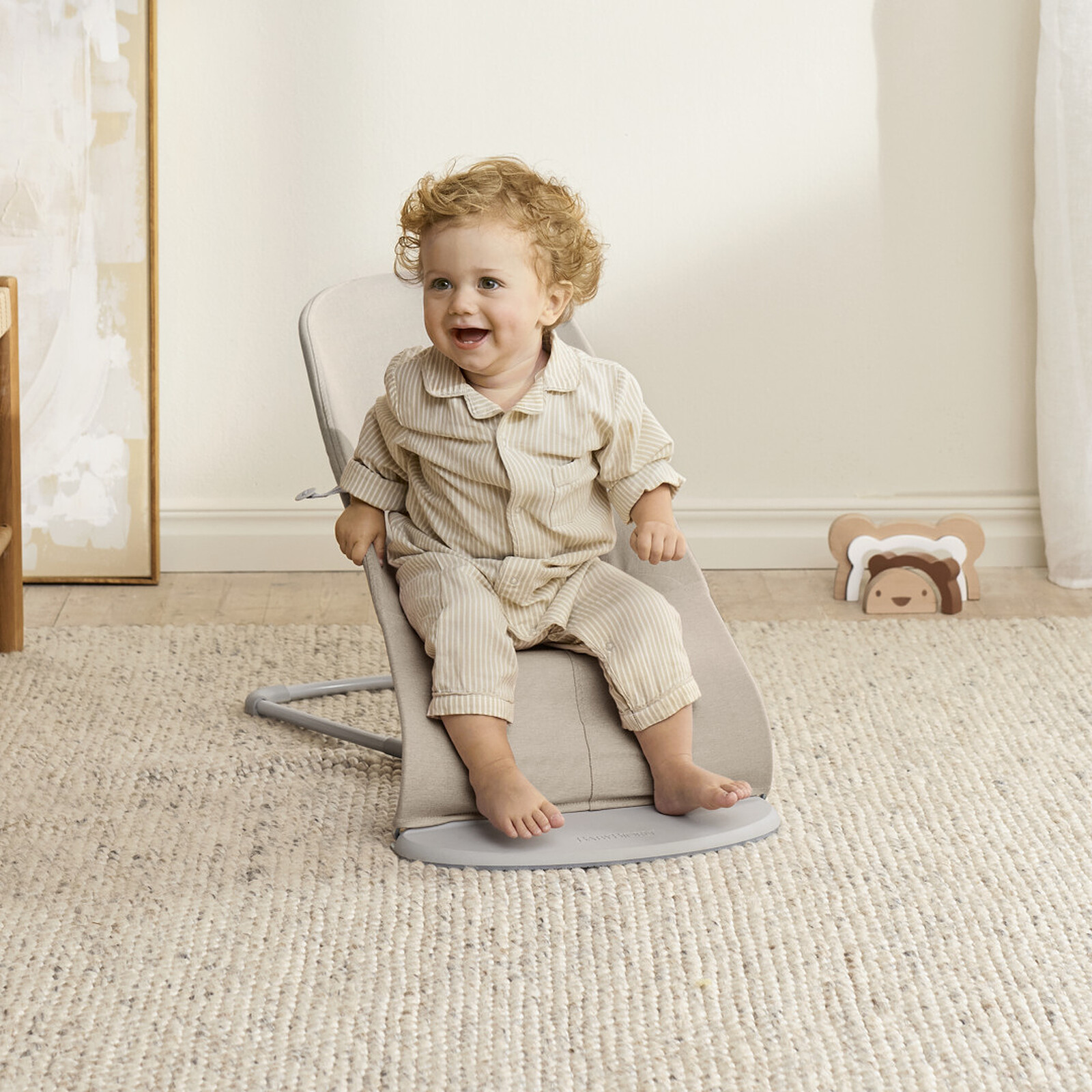 Transat Bliss Tissé Chiné - Beige Clair BabyBjörn