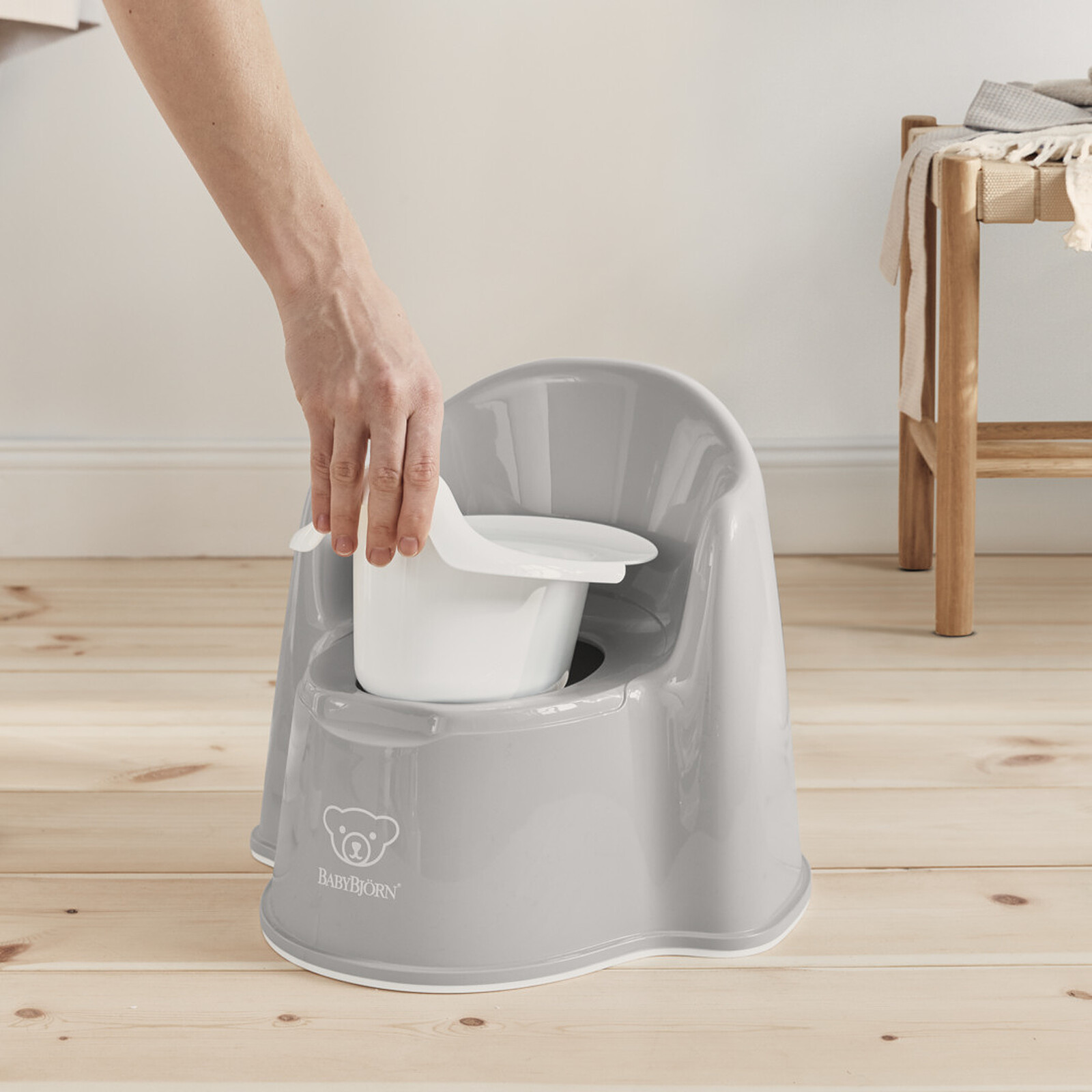 Achat Pot Fauteuil - Gris et Blanc