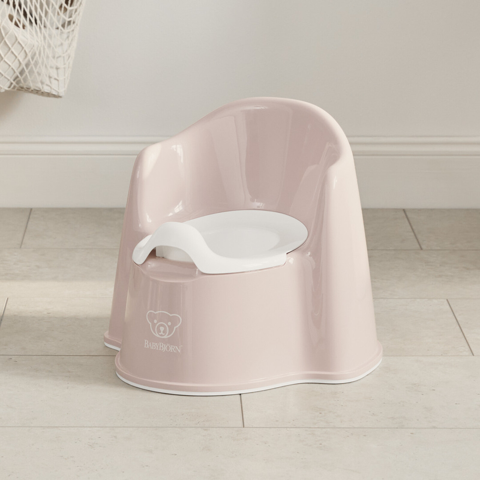 Avis Pot Fauteuil - Rose Pastel et Blanc