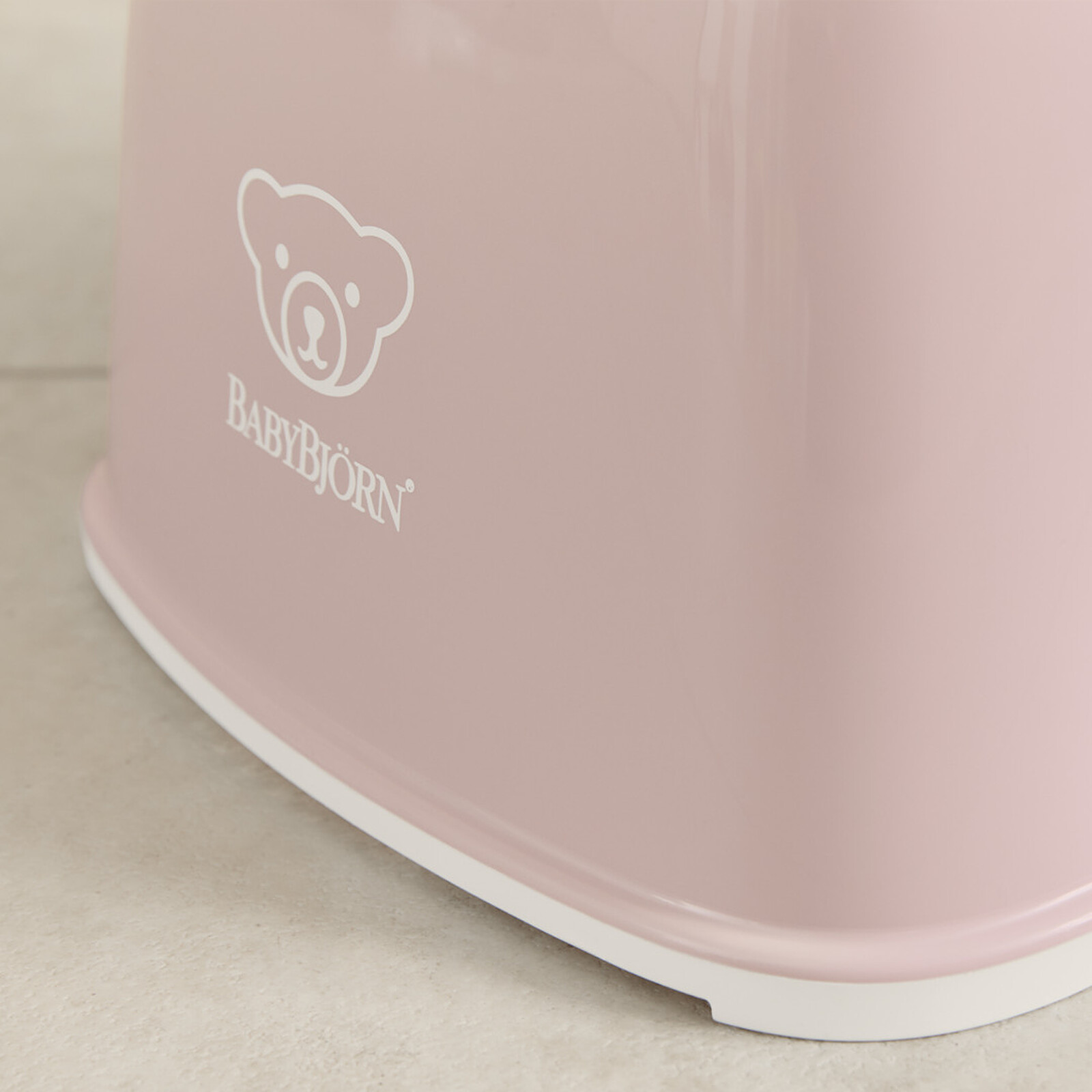 Marchepied - Rose Pastel et Blanc pas cher