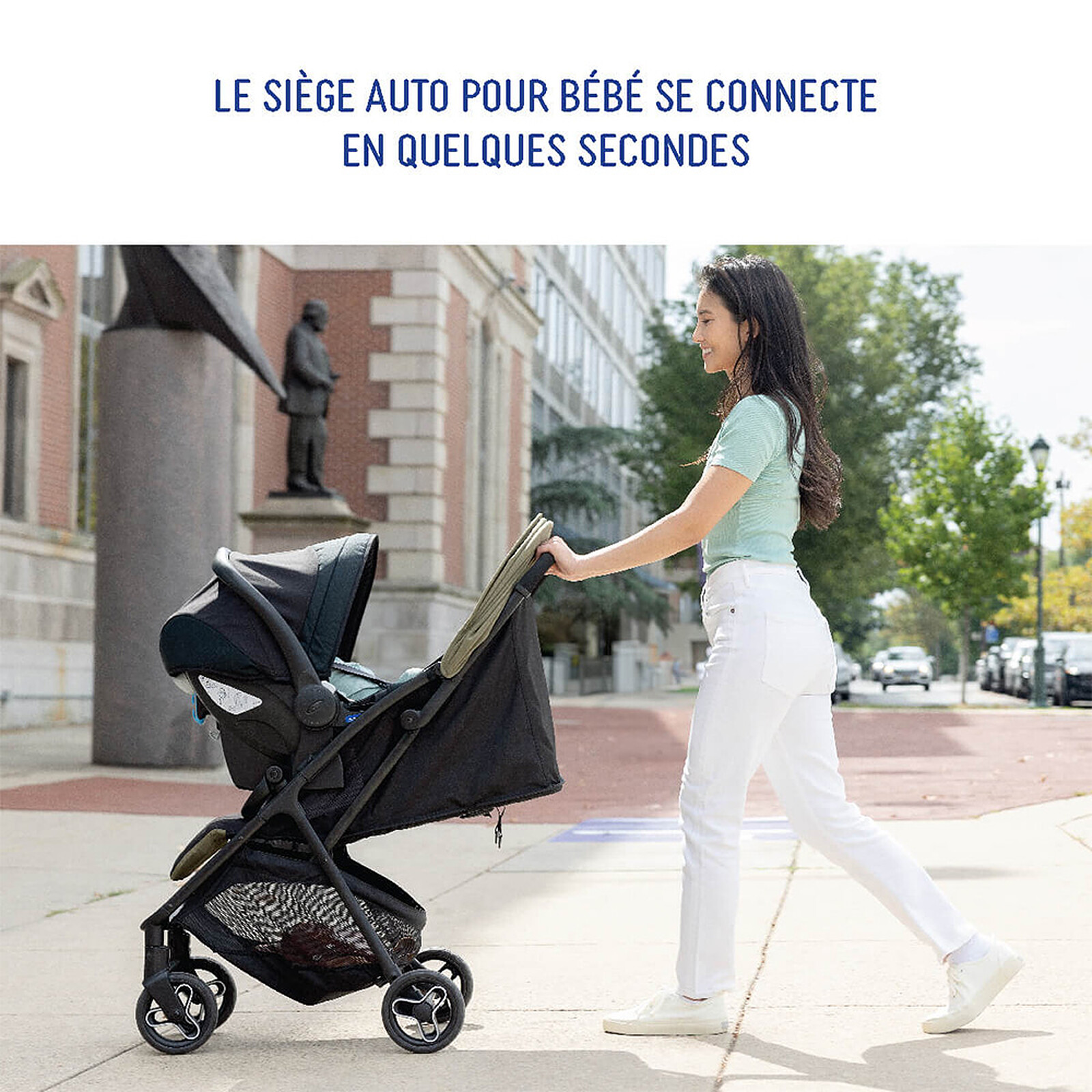 Poussette Duo Myavo et Siège Auto SnugLite - Midnight Black Graco
