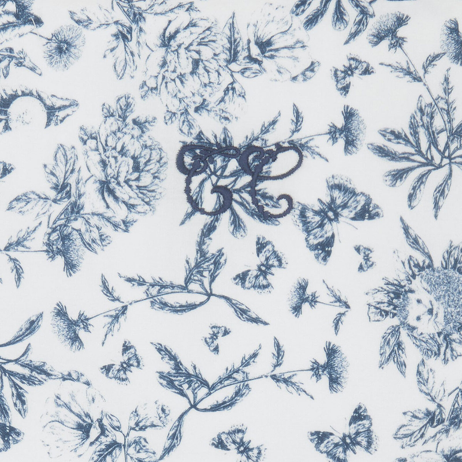 Tour de Lit - Toile de Jouy Bleu  pas cher