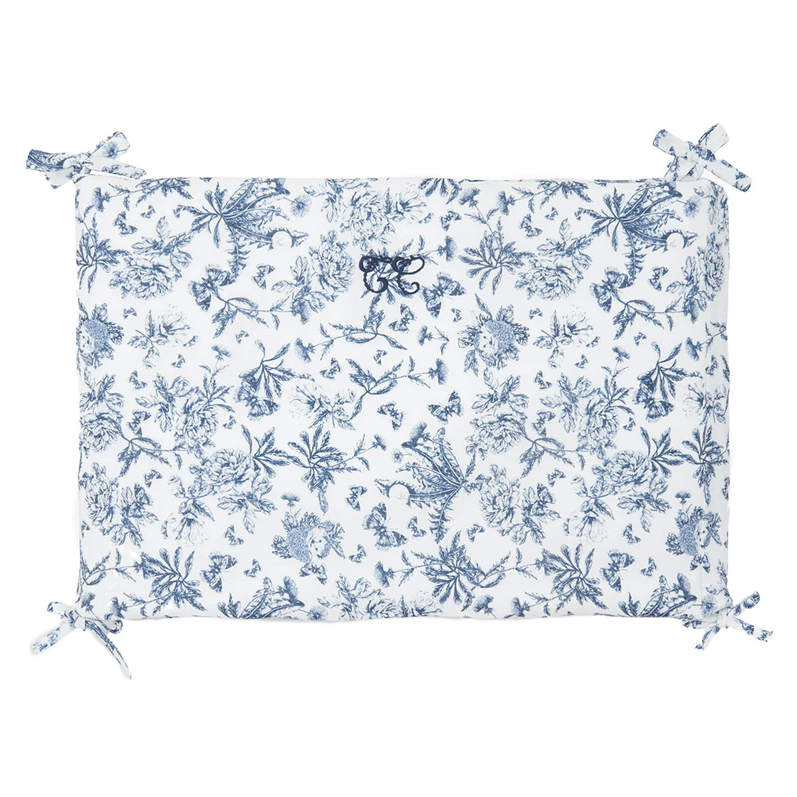 Tour de Lit - Toile de Jouy Bleu  Tartine et Chocolat