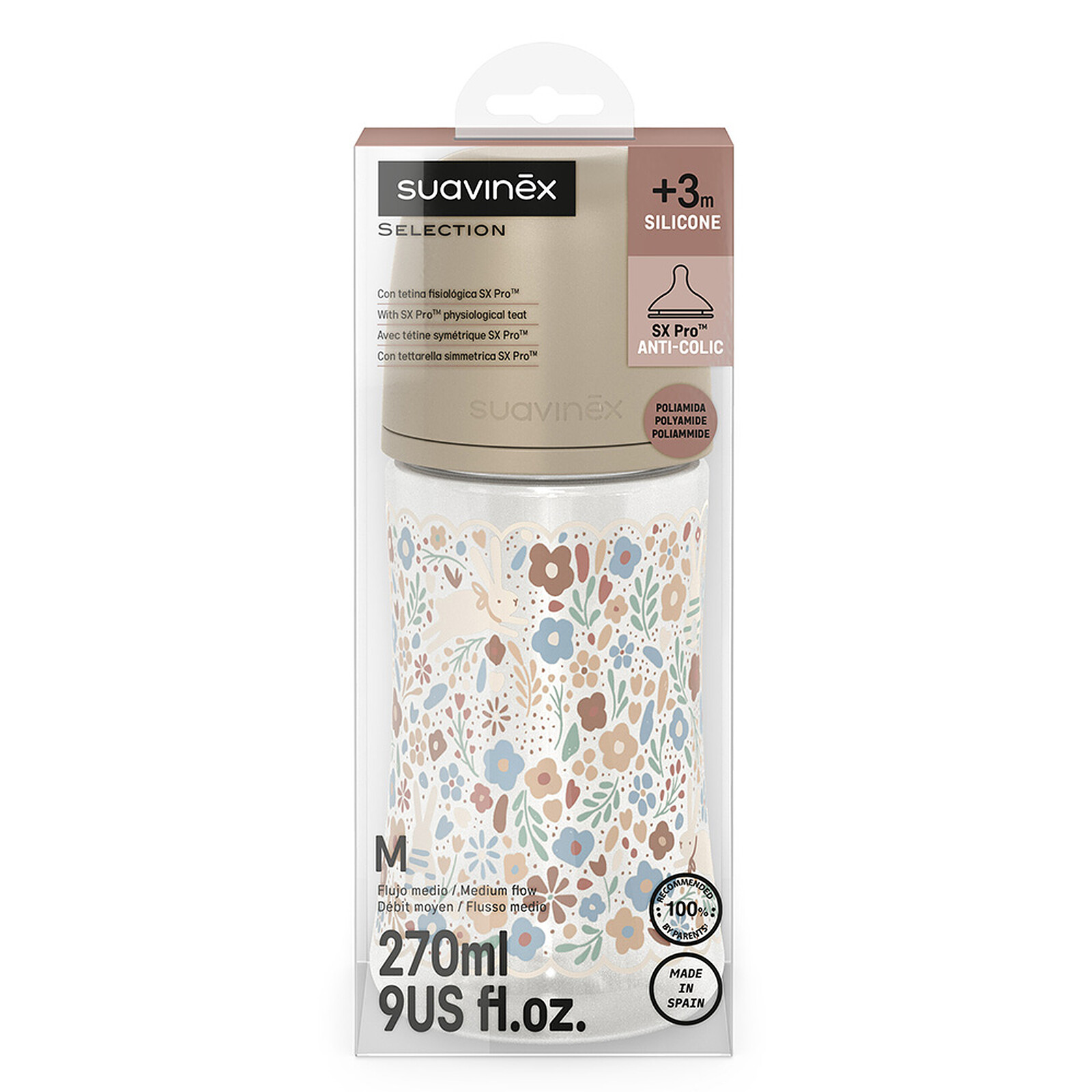 Avis Biberon Tétine Symétrique SX Pro Wonderland Neutral Liberty - 270 ml