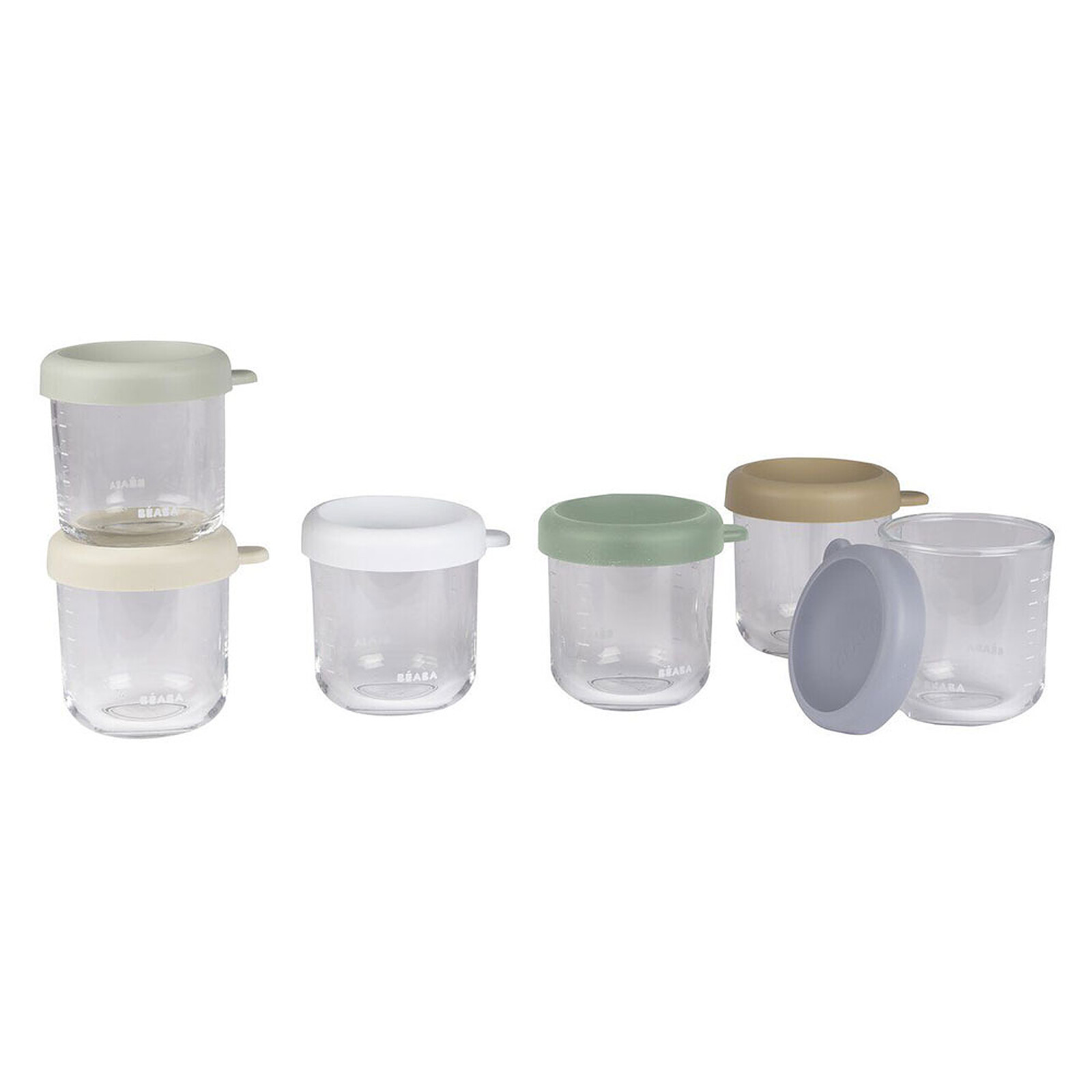 Lot de 6 Portions Verre 250 ml - Natural Color Mix  BÉABA